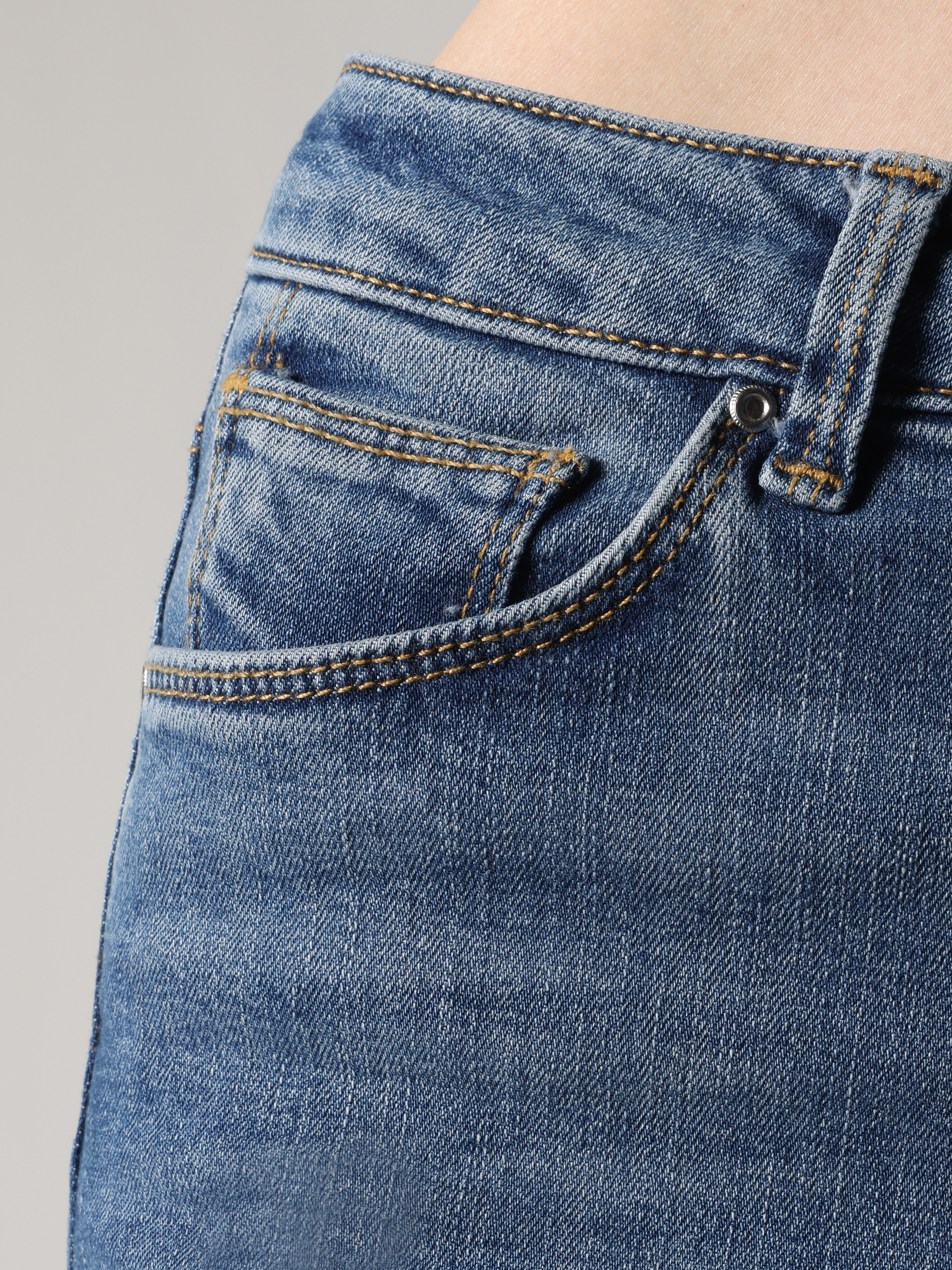Afișați detalii pentru Pantaloni De Dama Albastru Flare  