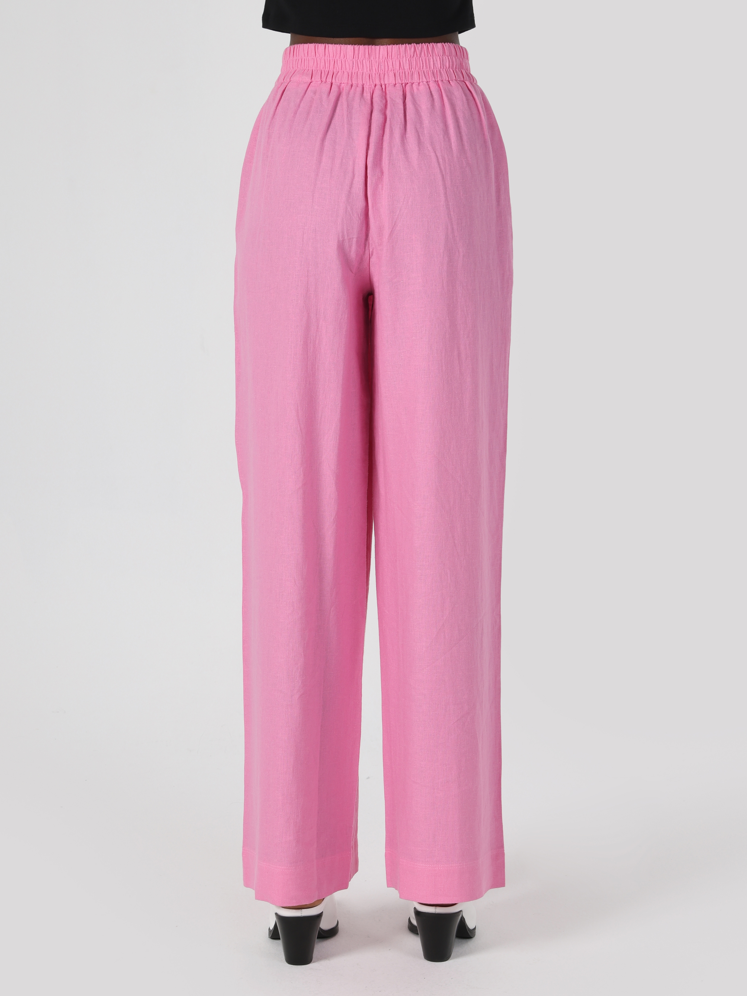 Afișați detalii pentru Pantaloni De Dama Roz Regular Fit 