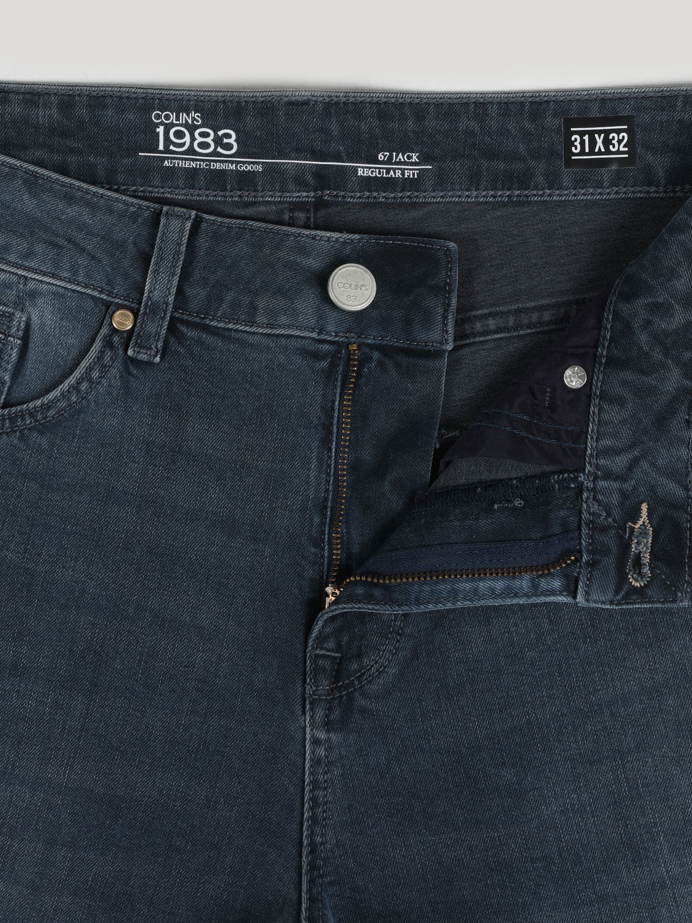 Afișați detalii pentru Pantaloni De Barbati Albastru inchis Regular Fit 067 JACK 