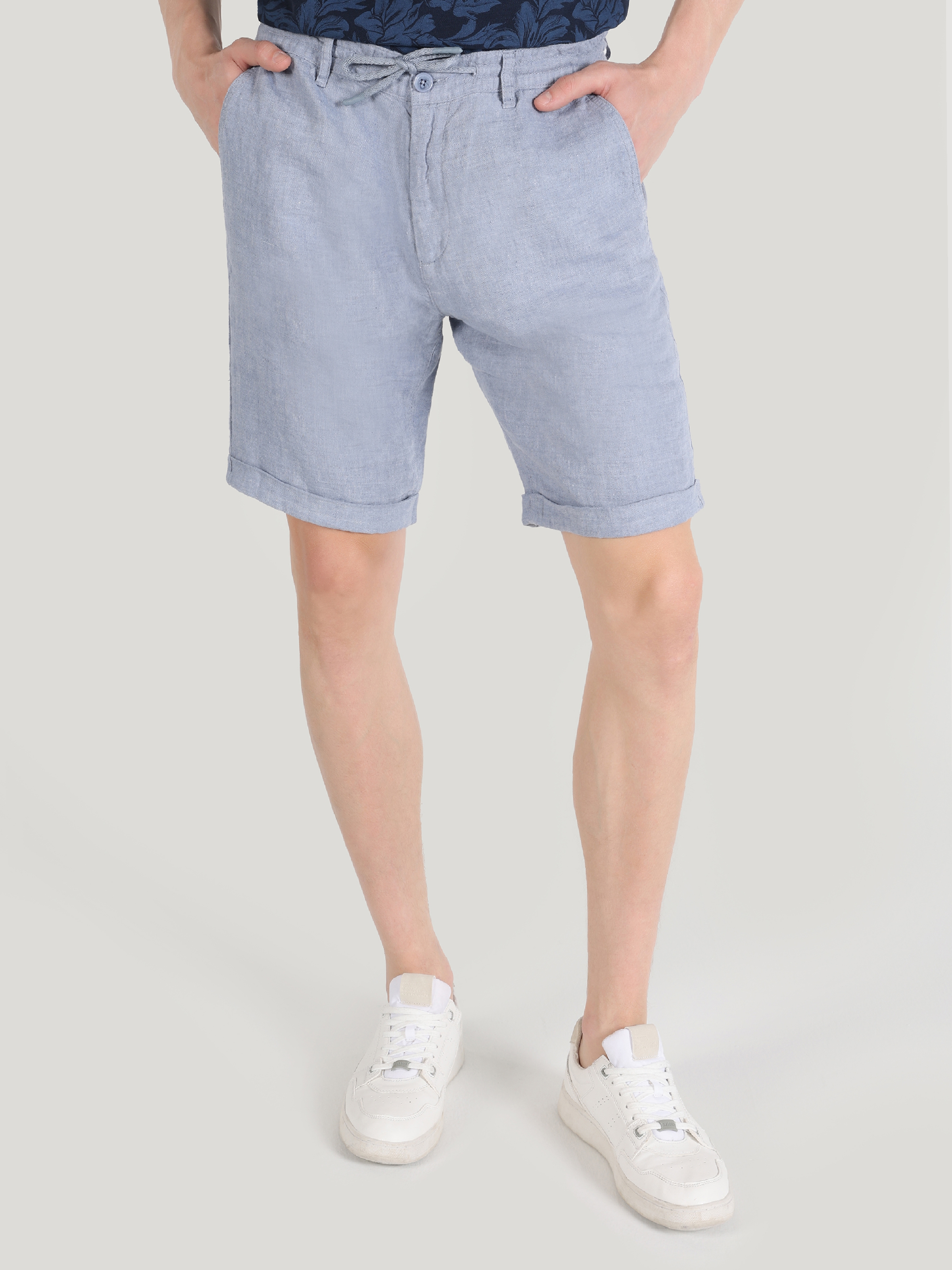 Afișați detalii pentru Short / Pantaloni Scurti De Barbati Albastru Regular Fit  CL1063618