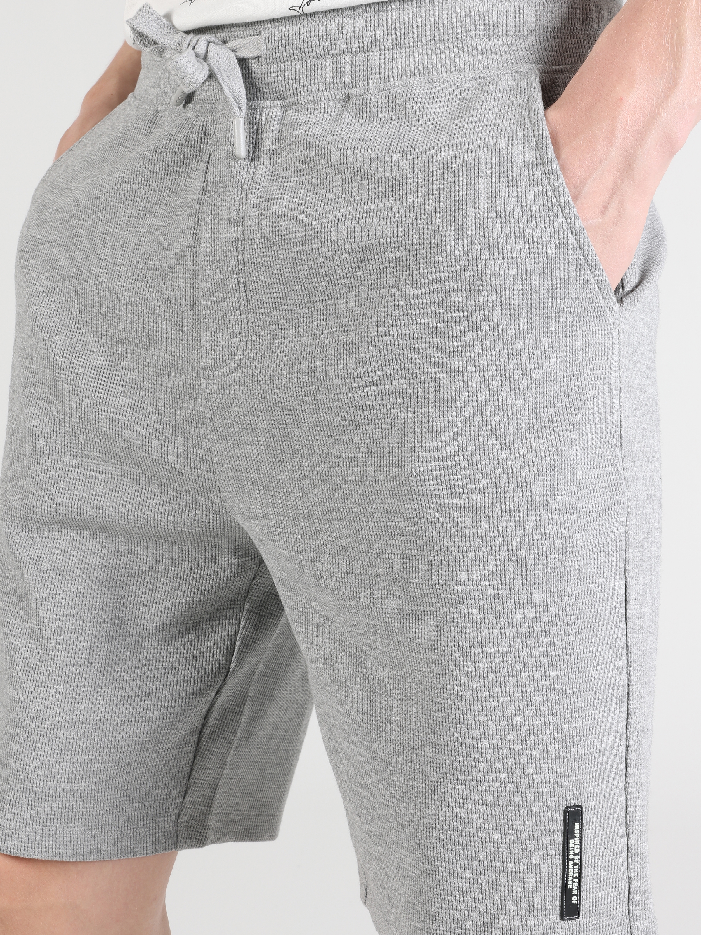 Afișați detalii pentru Short / Pantaloni Scurti De Barbati Gri Regular Fit  