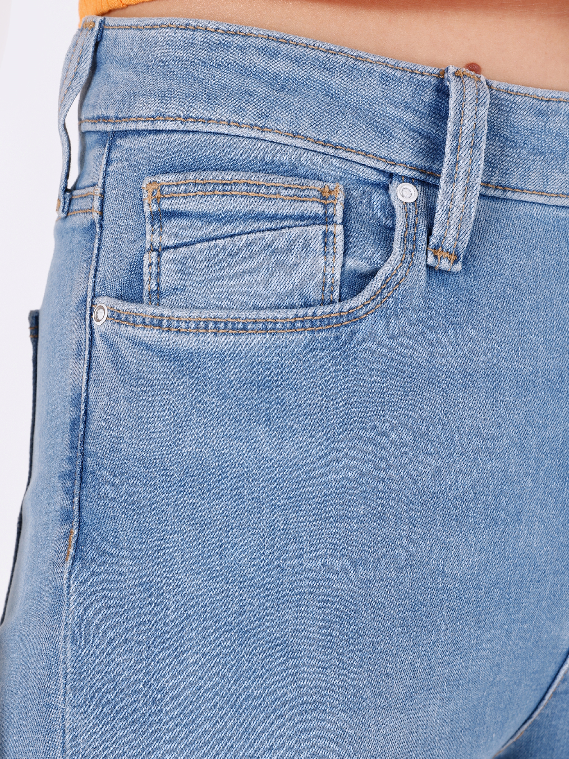 Afișați detalii pentru Pantaloni De Dama Albastru Skinny Fit 759 LARA