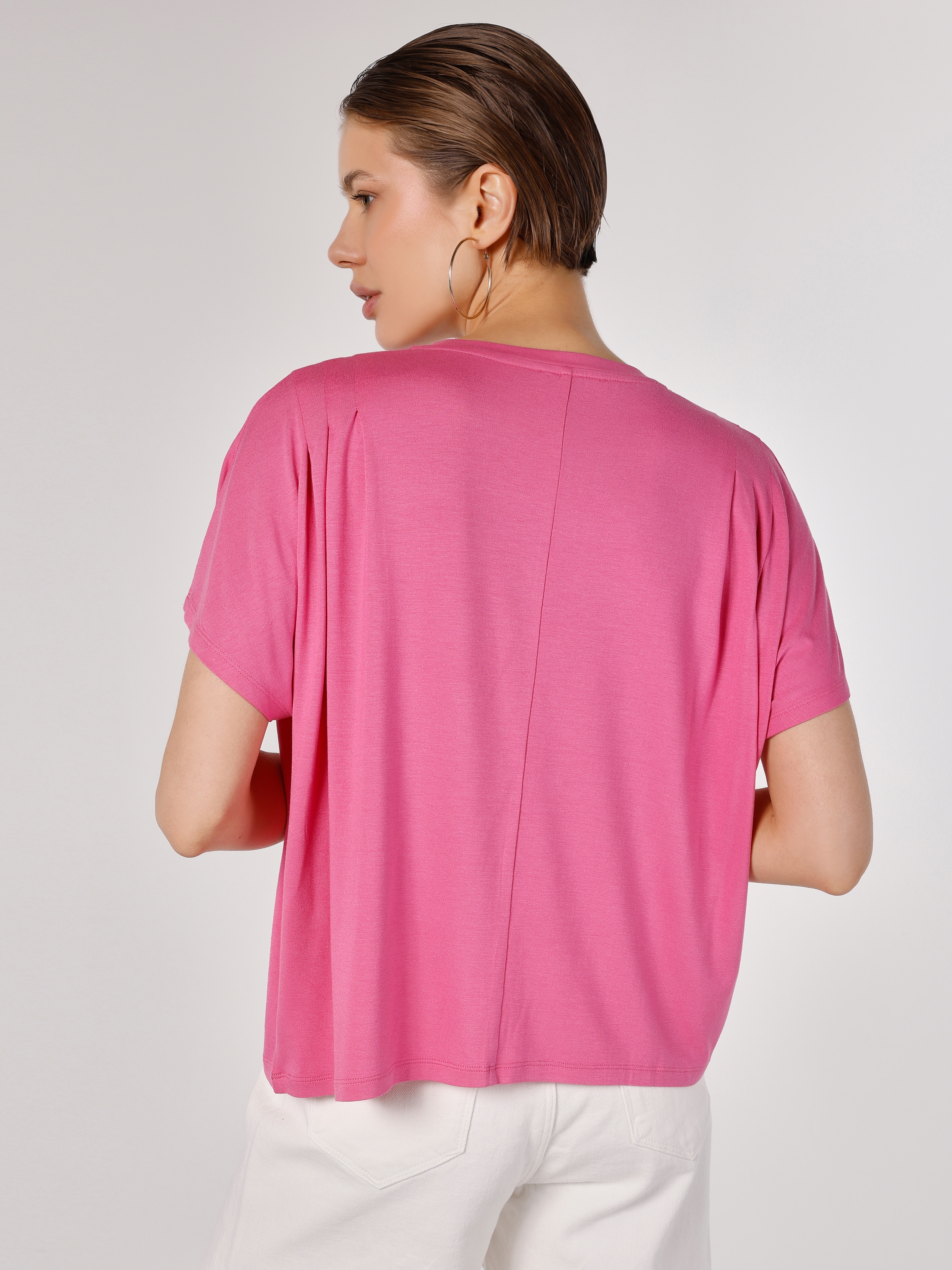 Afișați detalii pentru Tricou Cu Maneca Scurta De Dama Roz Comfort Fit 