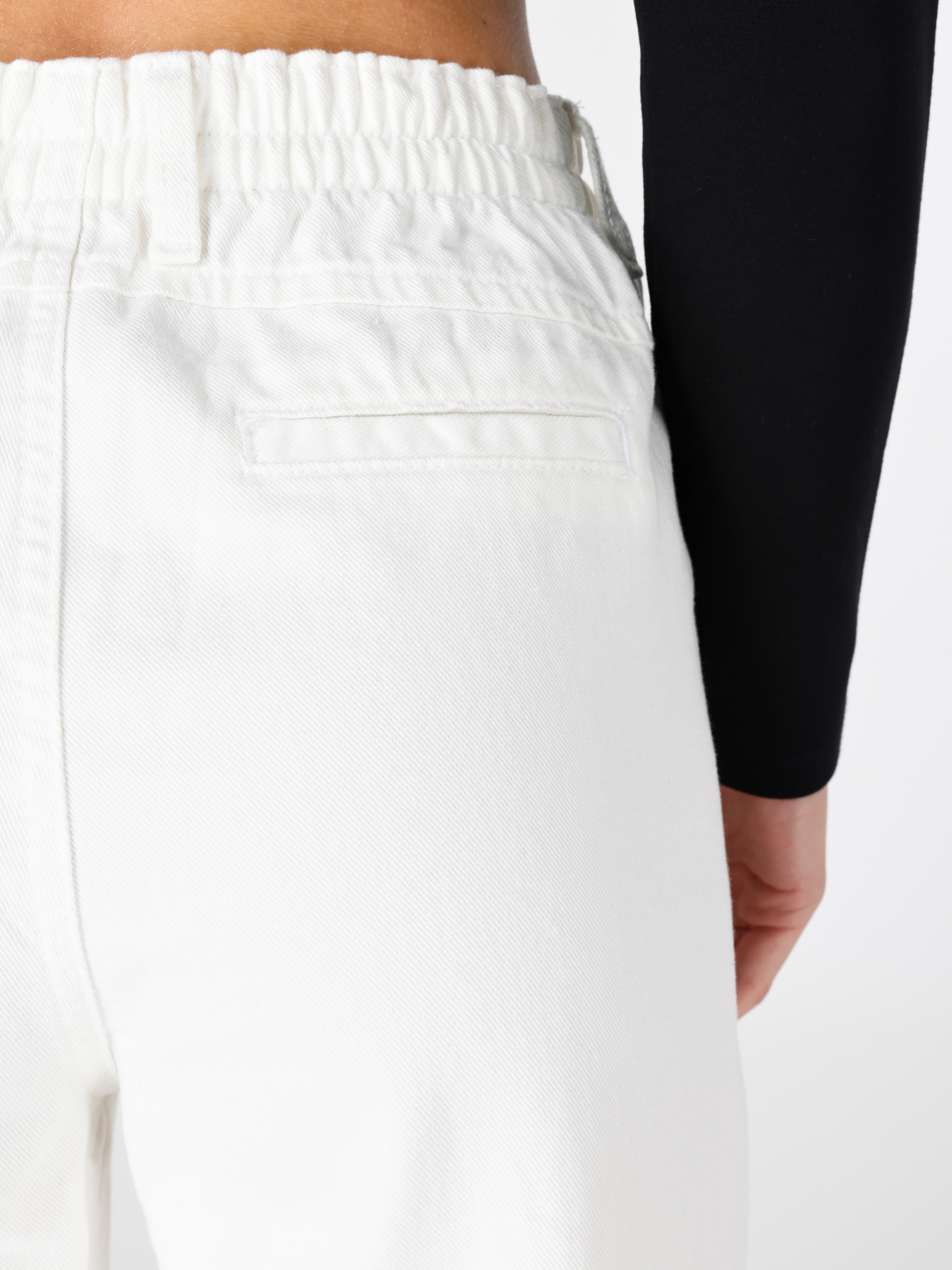 Afișați detalii pentru Pantaloni De Dama Alb Regular Fit  