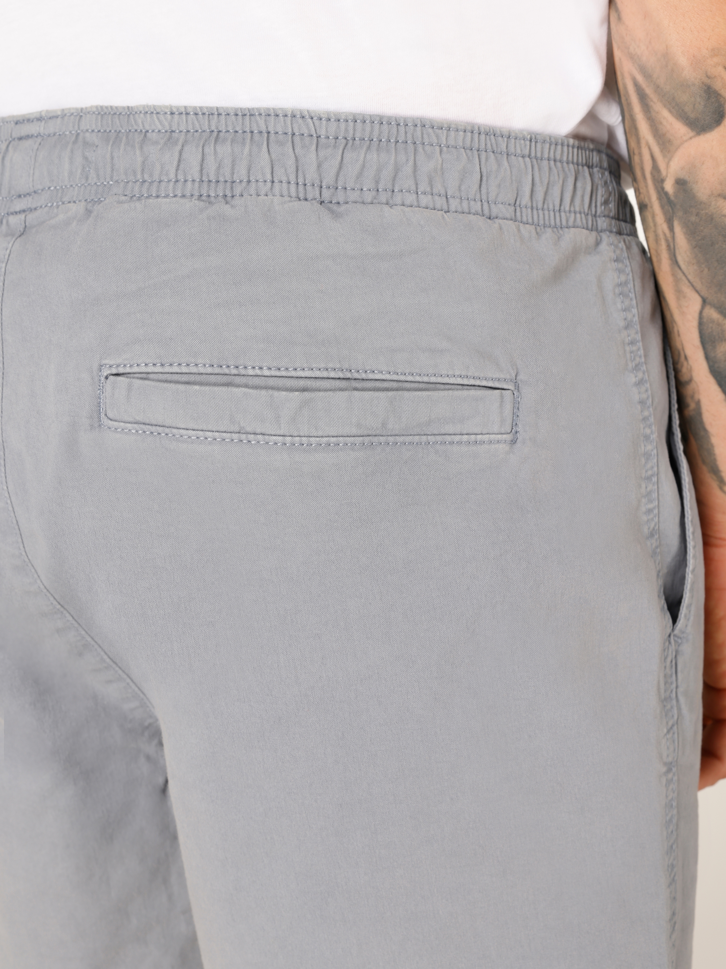 Afișați detalii pentru Short / Pantaloni Scurti De Barbati Albastru Regular Fit  