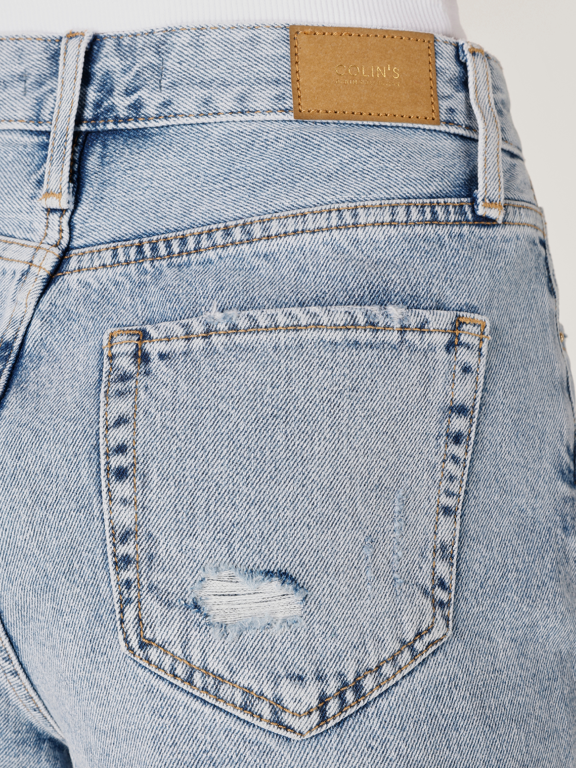 Afișați detalii pentru Short / Pantaloni Scurti De Dama Albastru Regular Fit 