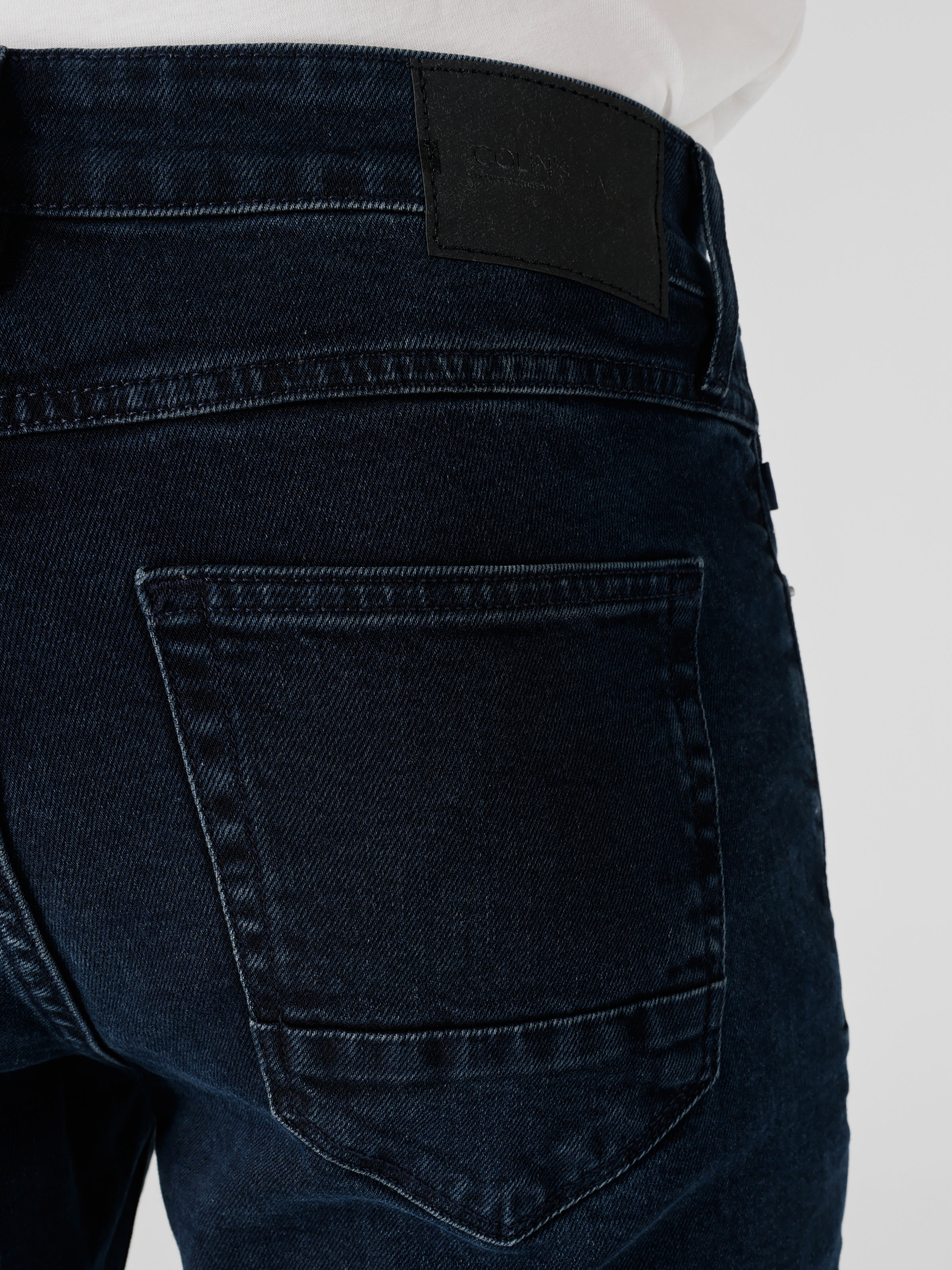 Afișați detalii pentru Pantaloni De Barbati Albastru inchis Slim Fit 041 DANNY 