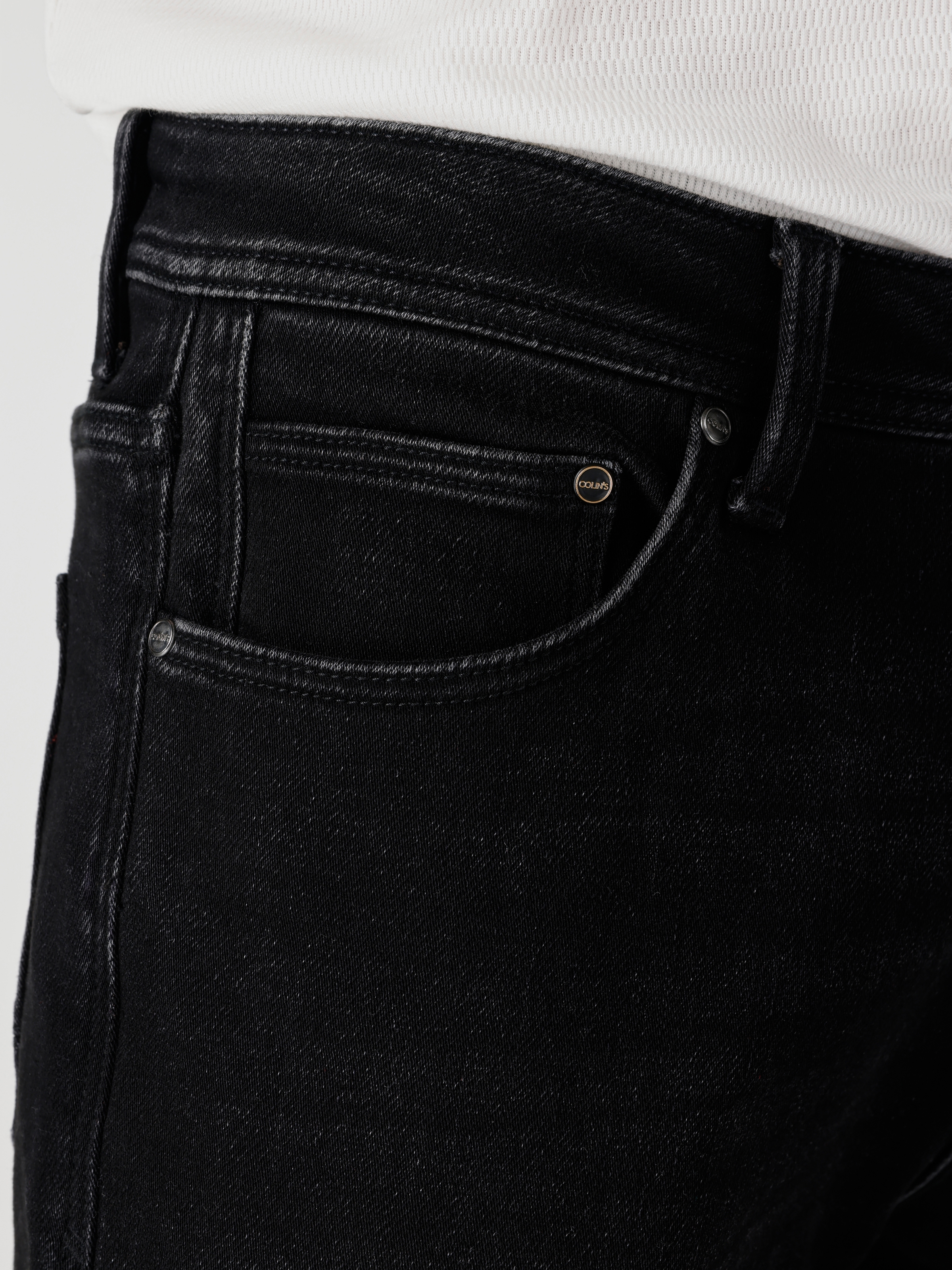 Afișați detalii pentru Pantaloni De Barbati Negru Regular Fit 045 DAVID