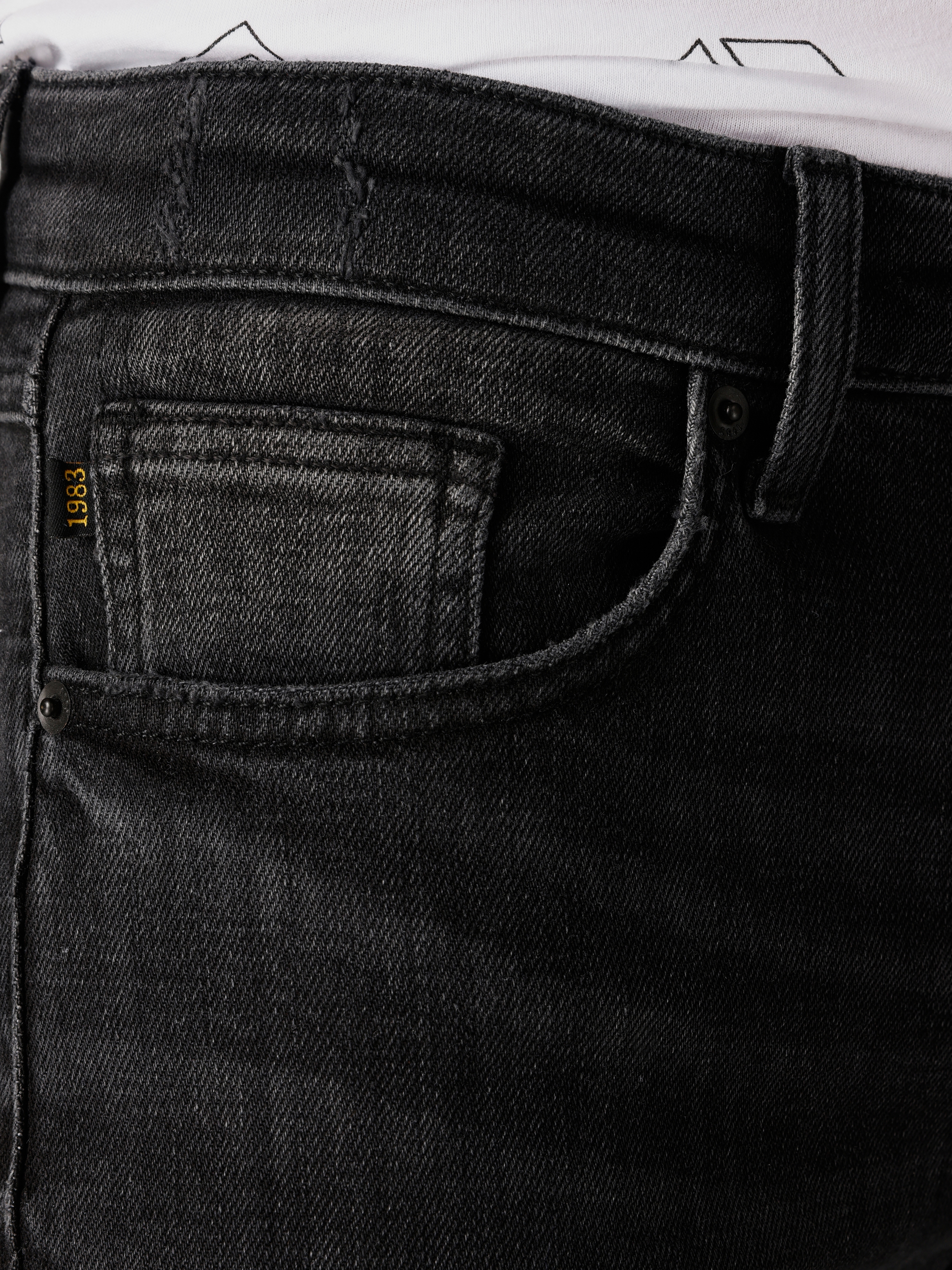 Afișați detalii pentru Pantaloni De Barbati Negru Slim Fit 041 DANNY 