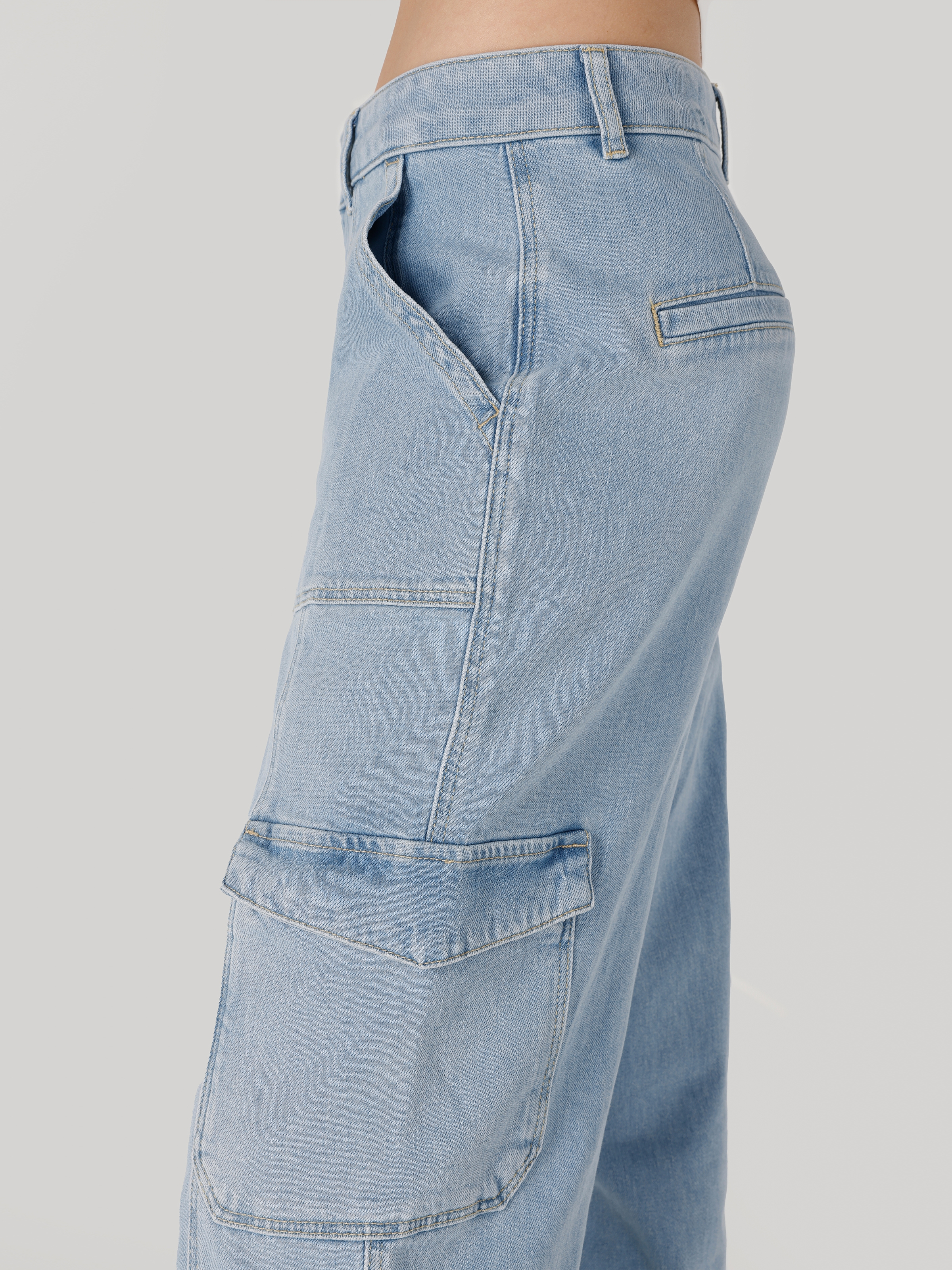 Afișați detalii pentru Pantaloni De Dama Albastru   