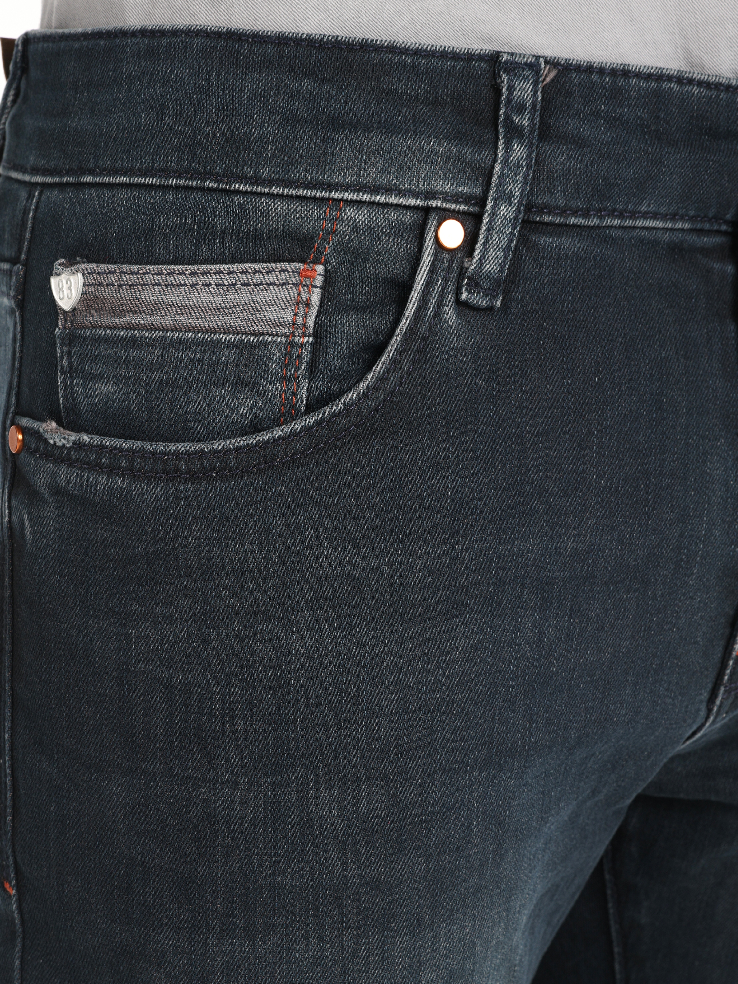 Afișați detalii pentru Pantaloni De Barbati Albastru inchis Slim Fit 041 DANNY CL1066309