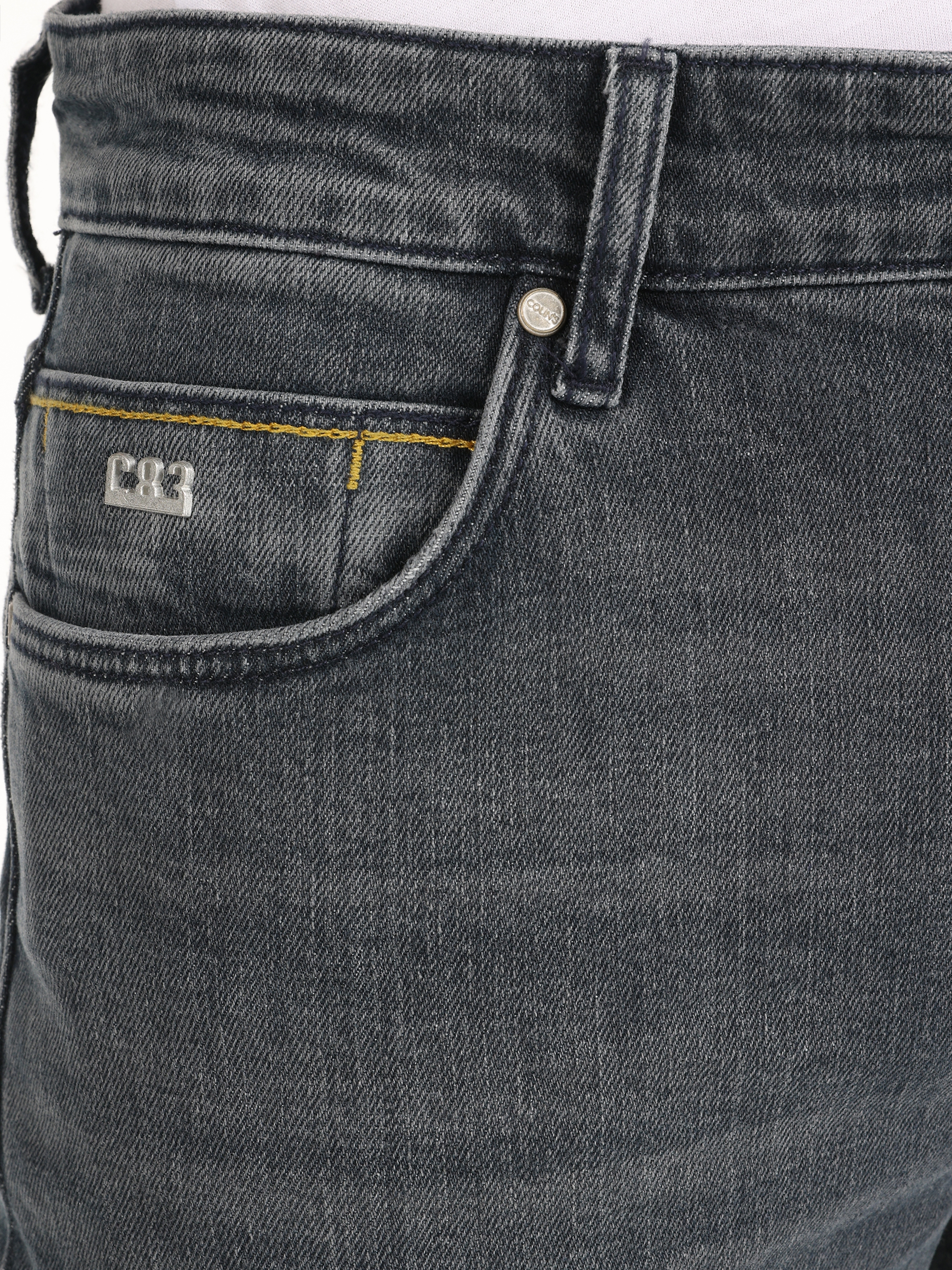Afișați detalii pentru Pantaloni De Barbati Albastru inchis Slim Fit 041 DANNY
