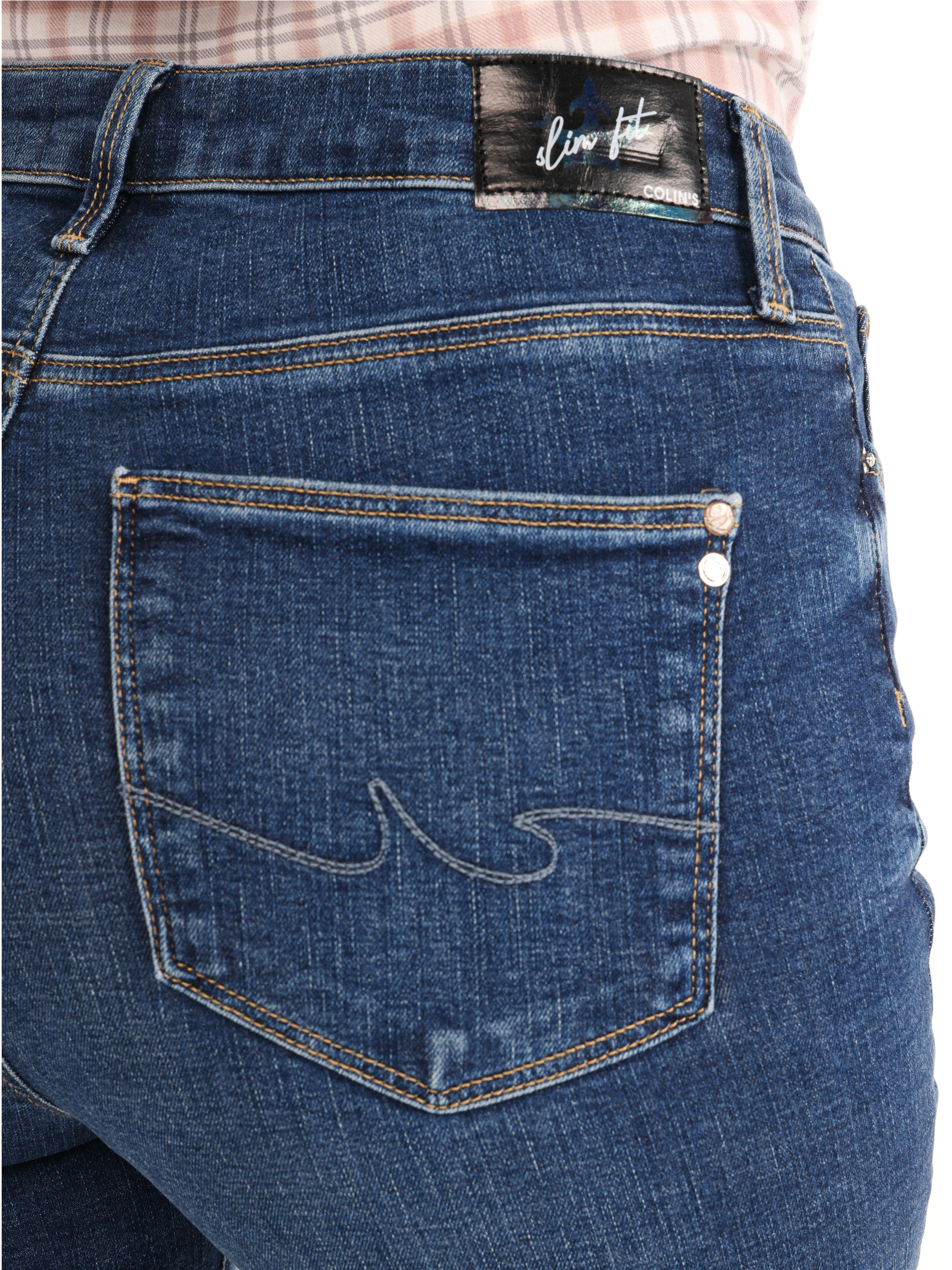 Afișați detalii pentru Pantaloni De Dama Albastru Marin Slim Fit 703 CARLA 