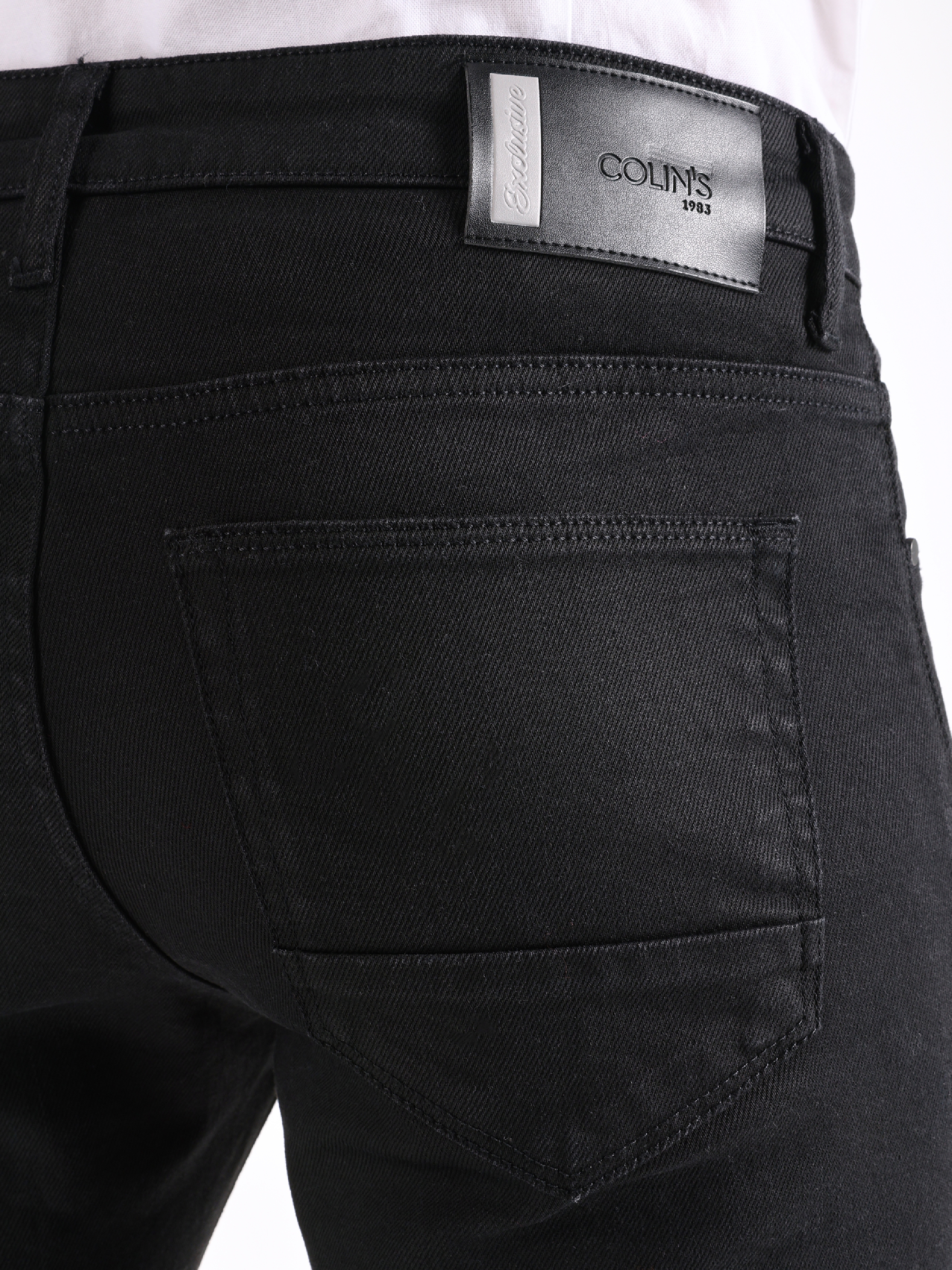 Afișați detalii pentru Pantaloni De Barbati Negru Slim Fit 041 DANNY 