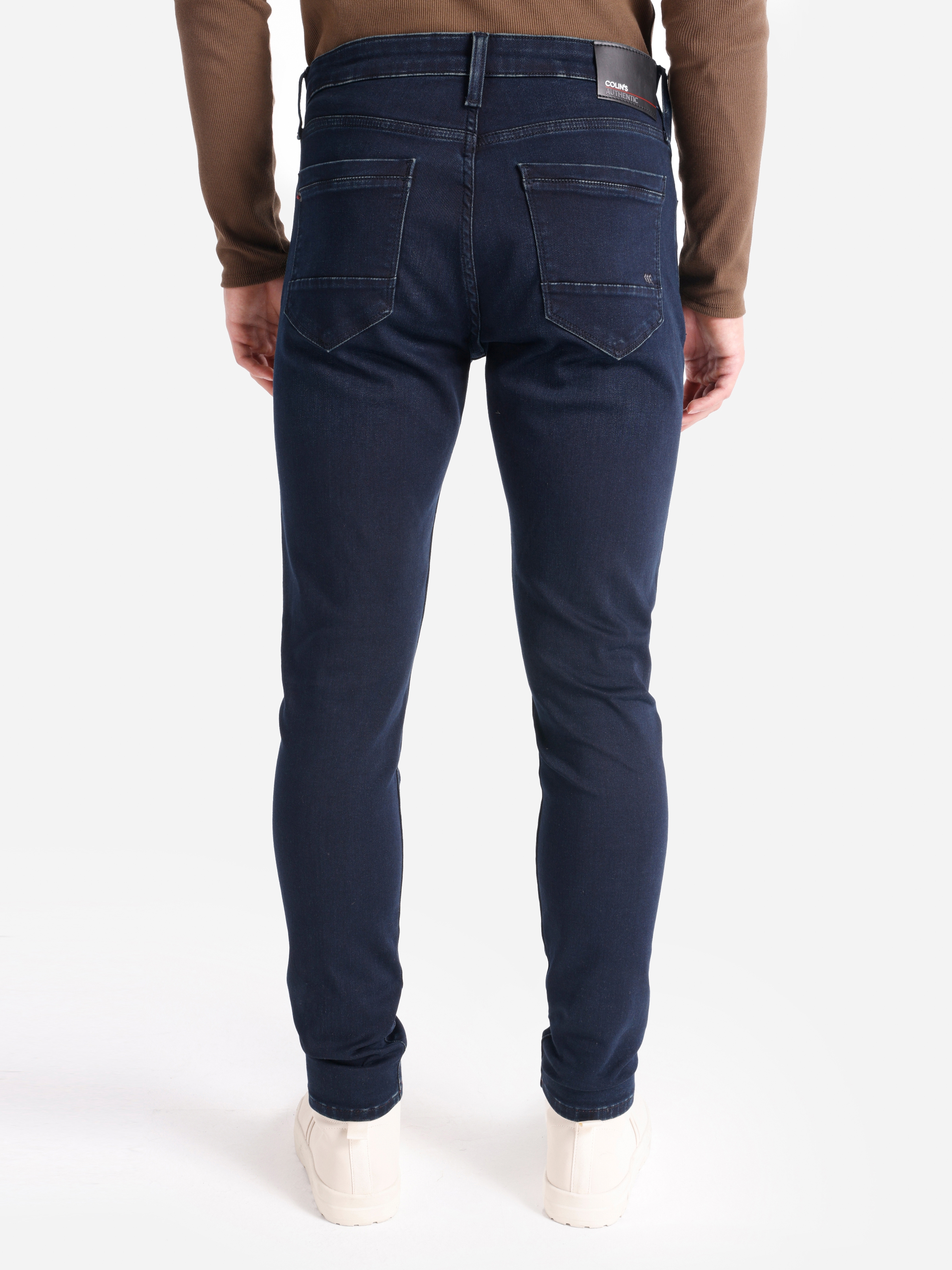 Afișați detalii pentru Pantaloni De Barbati Albastru inchis Slim Fit 041 DANNY CL1066487