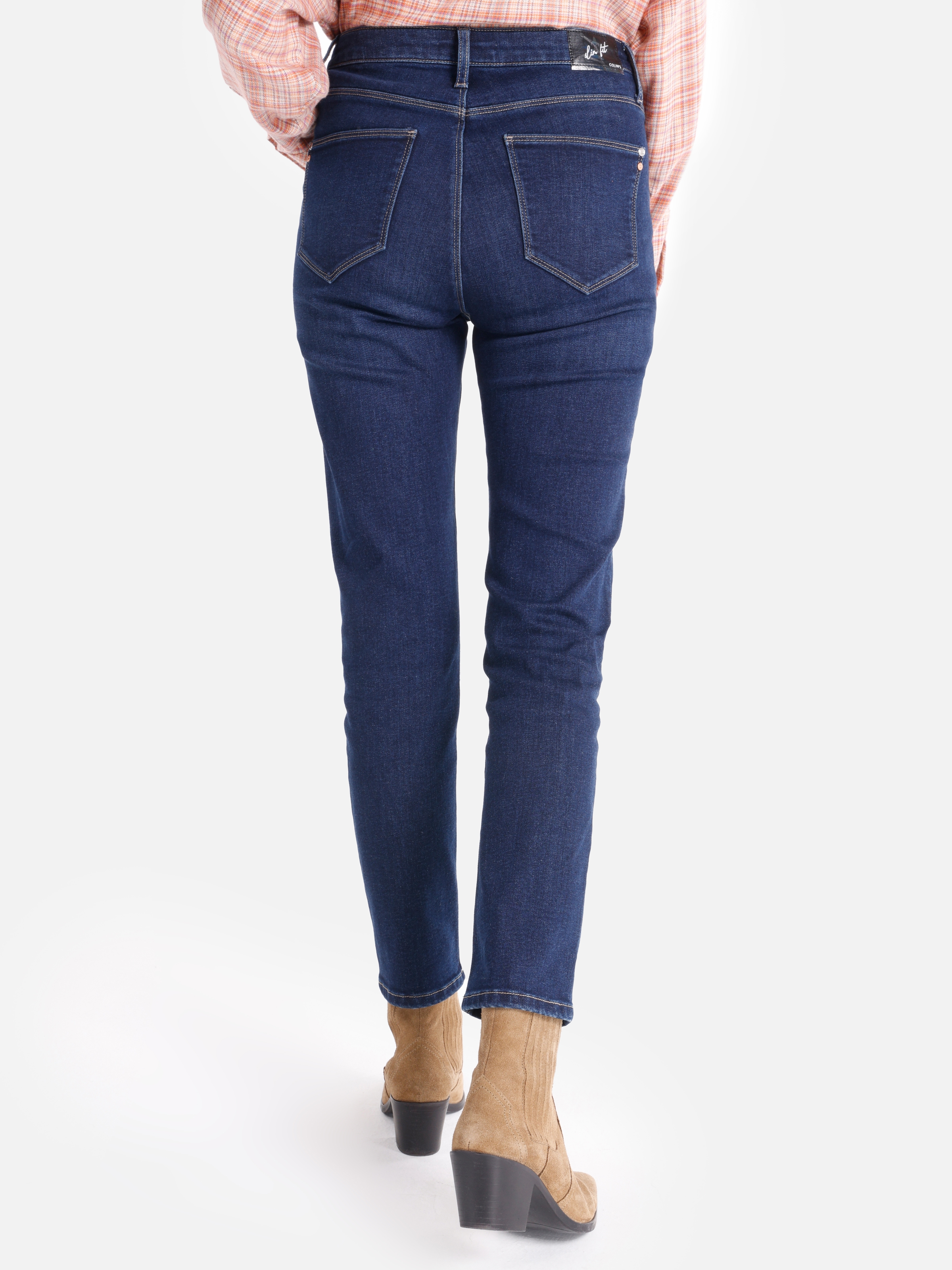 Afișați detalii pentru Pantaloni De Dama Albastru Slim Fit 703 CARLA CL1065304