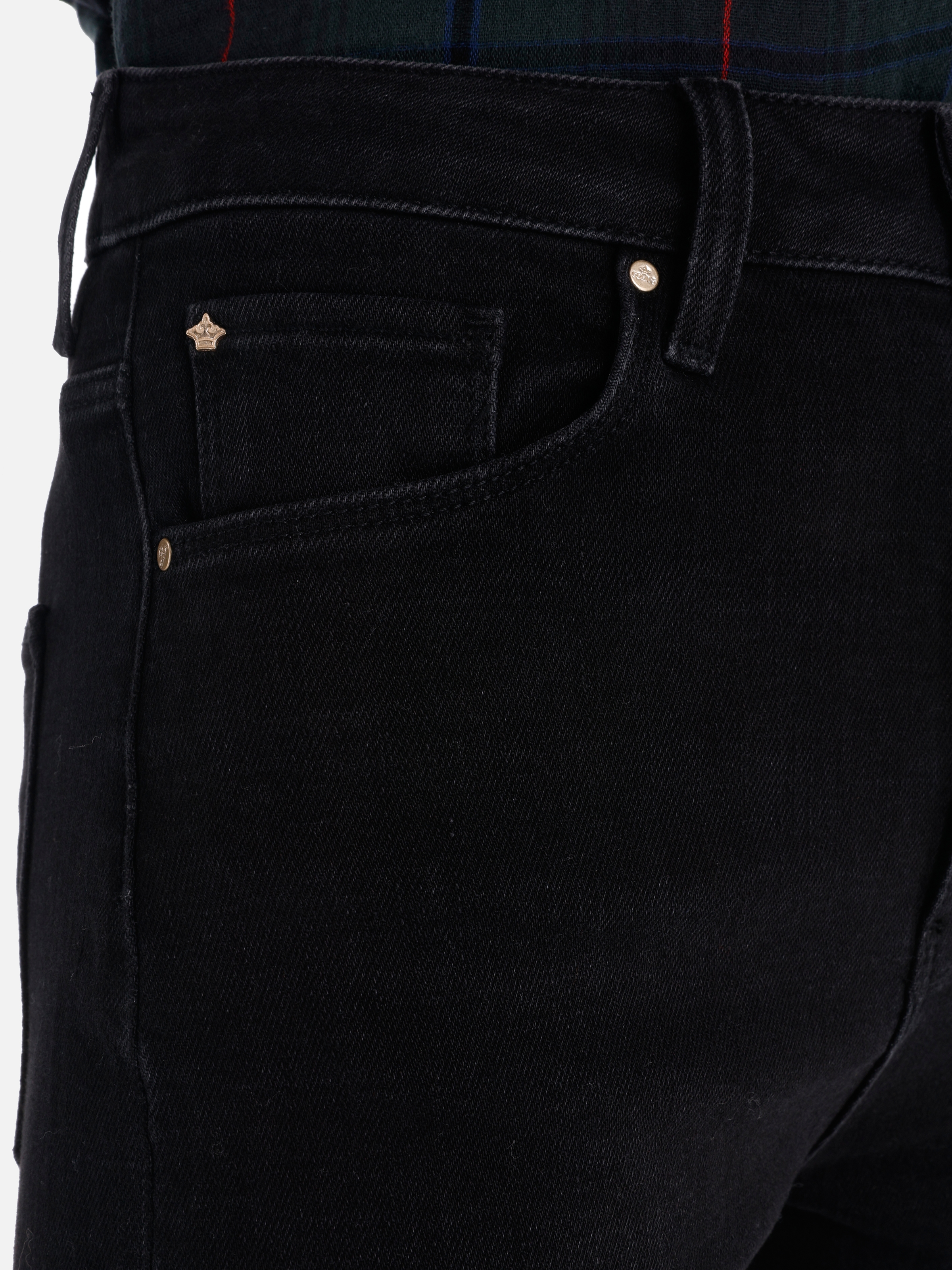 Afișați detalii pentru Pantaloni De Dama Negru Regular Fit 