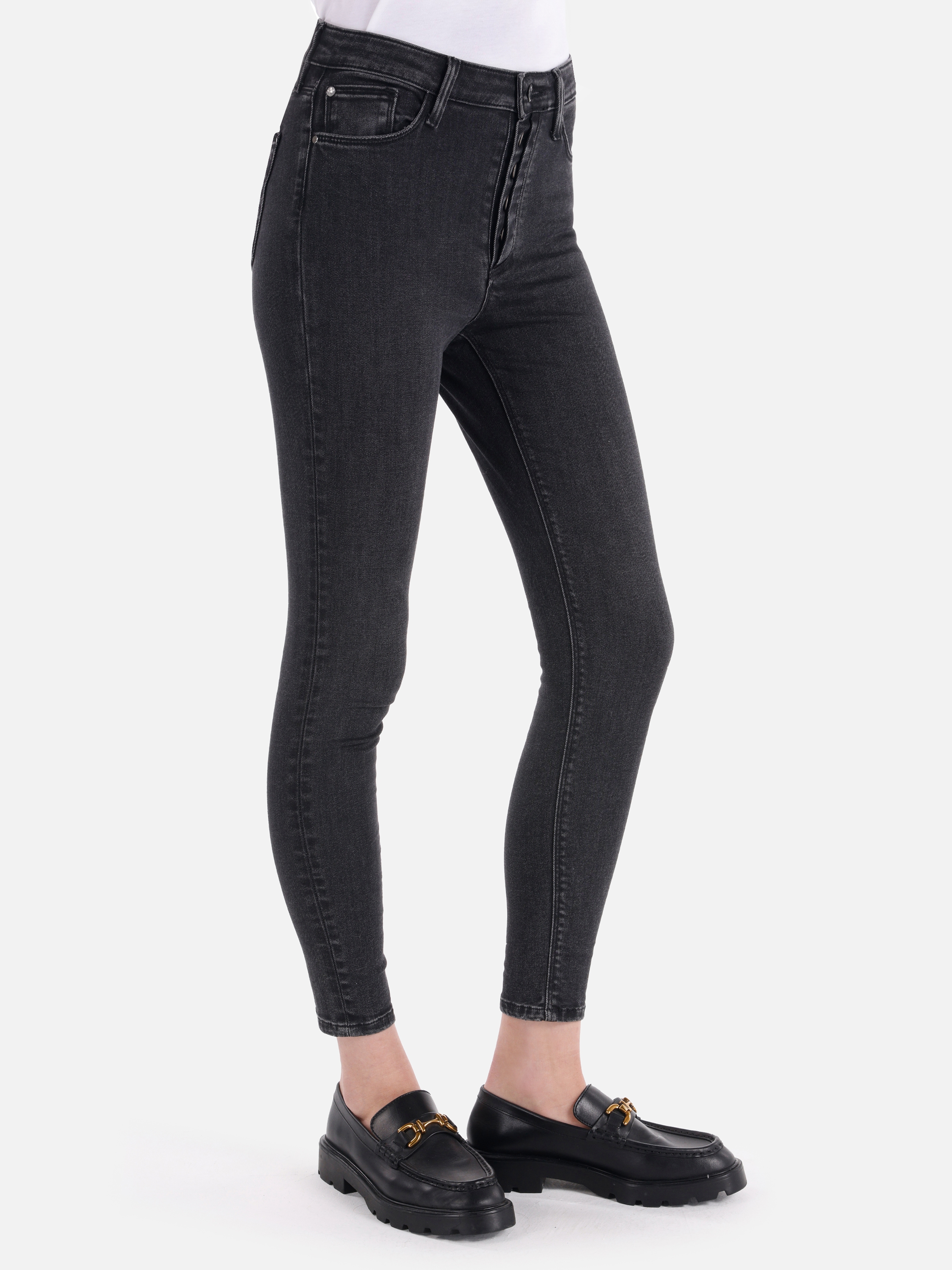 Afișați detalii pentru Pantaloni De Dama Denim Skinny Fit 759 LARA 