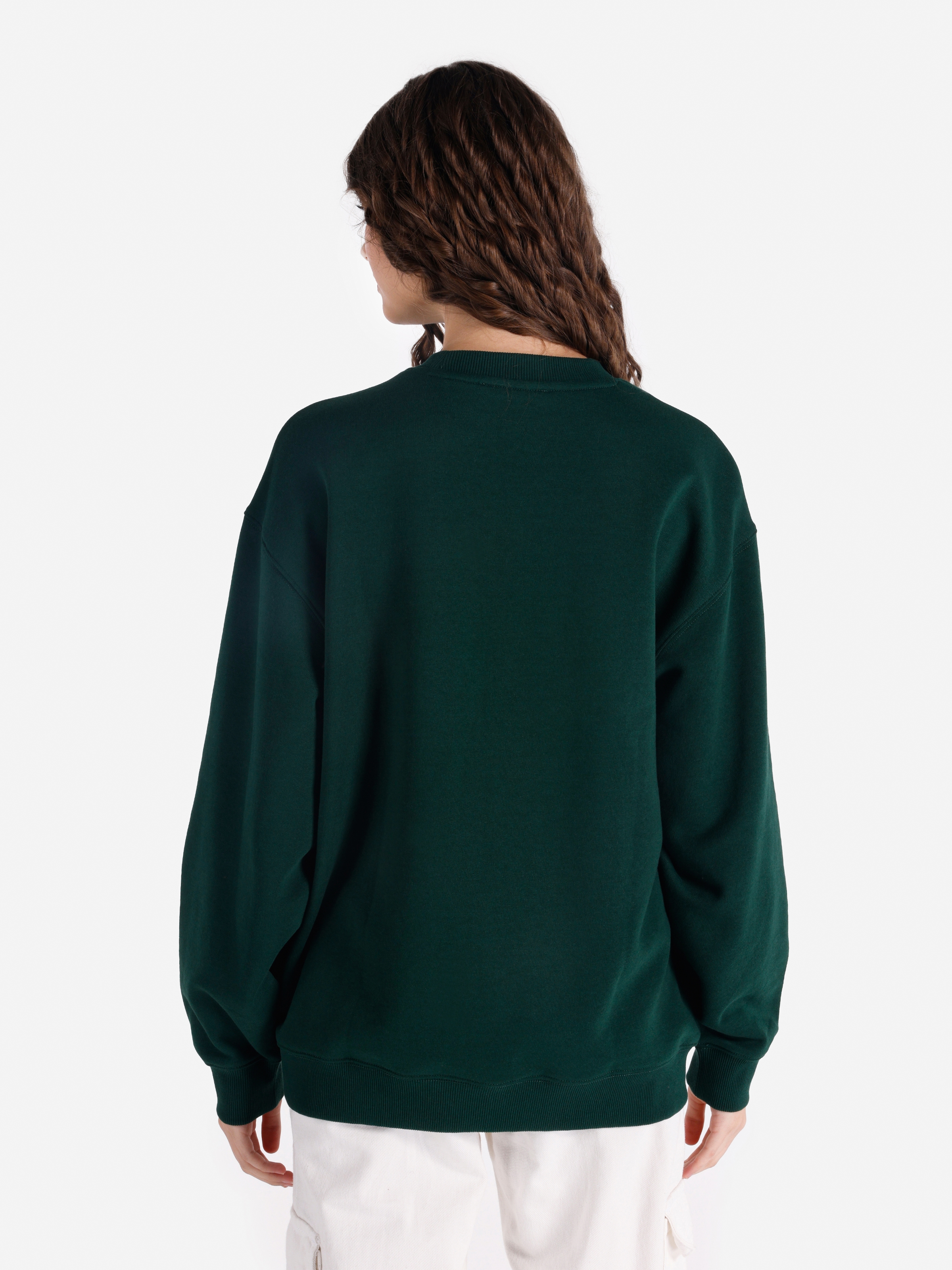 Afișați detalii pentru Swater / Bluza De Dama Verde Comfort Fit  