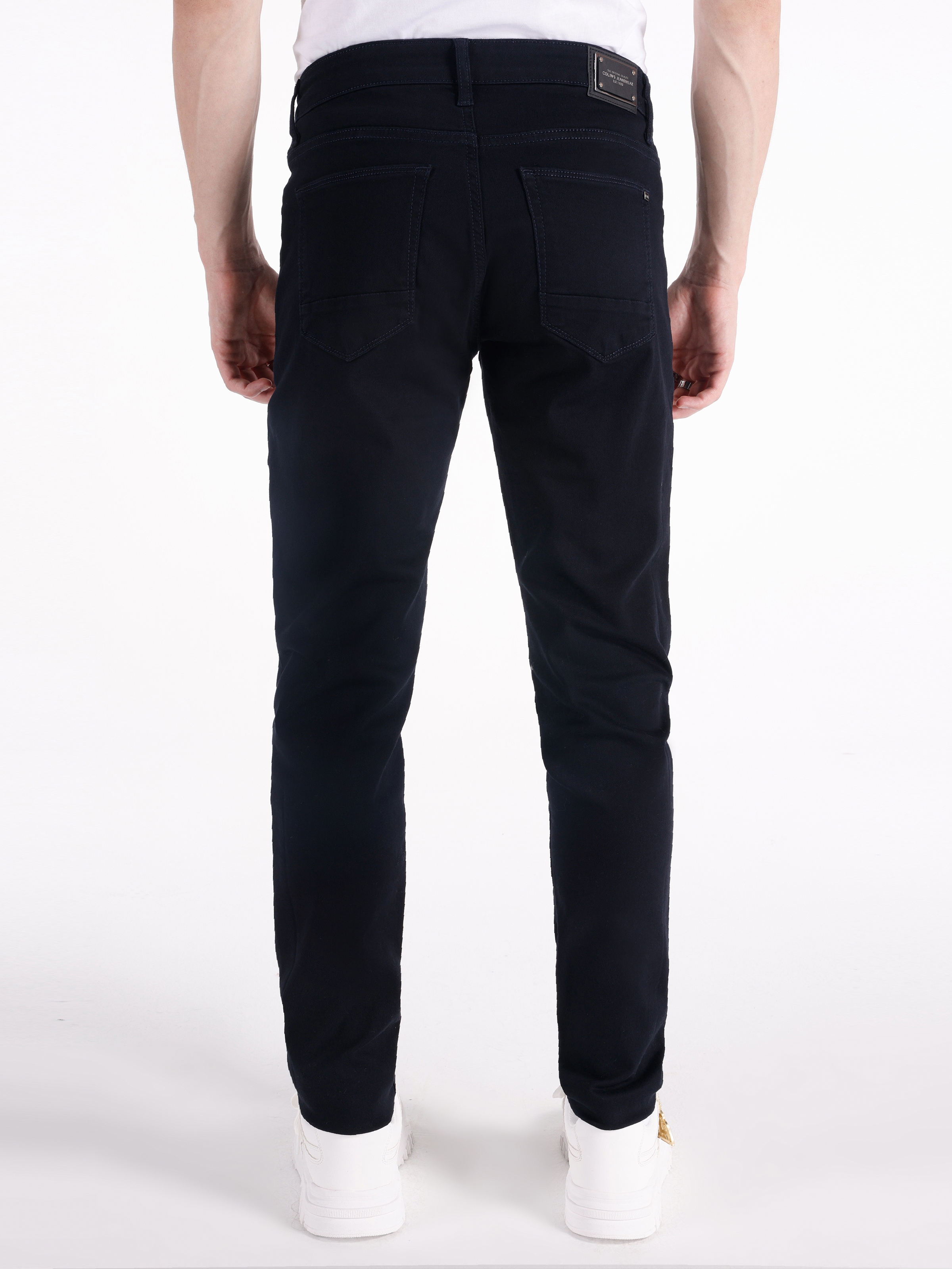 Afișați detalii pentru Pantaloni De Barbati Albastru Marin Slim Fit 041 DANNY CL1068510