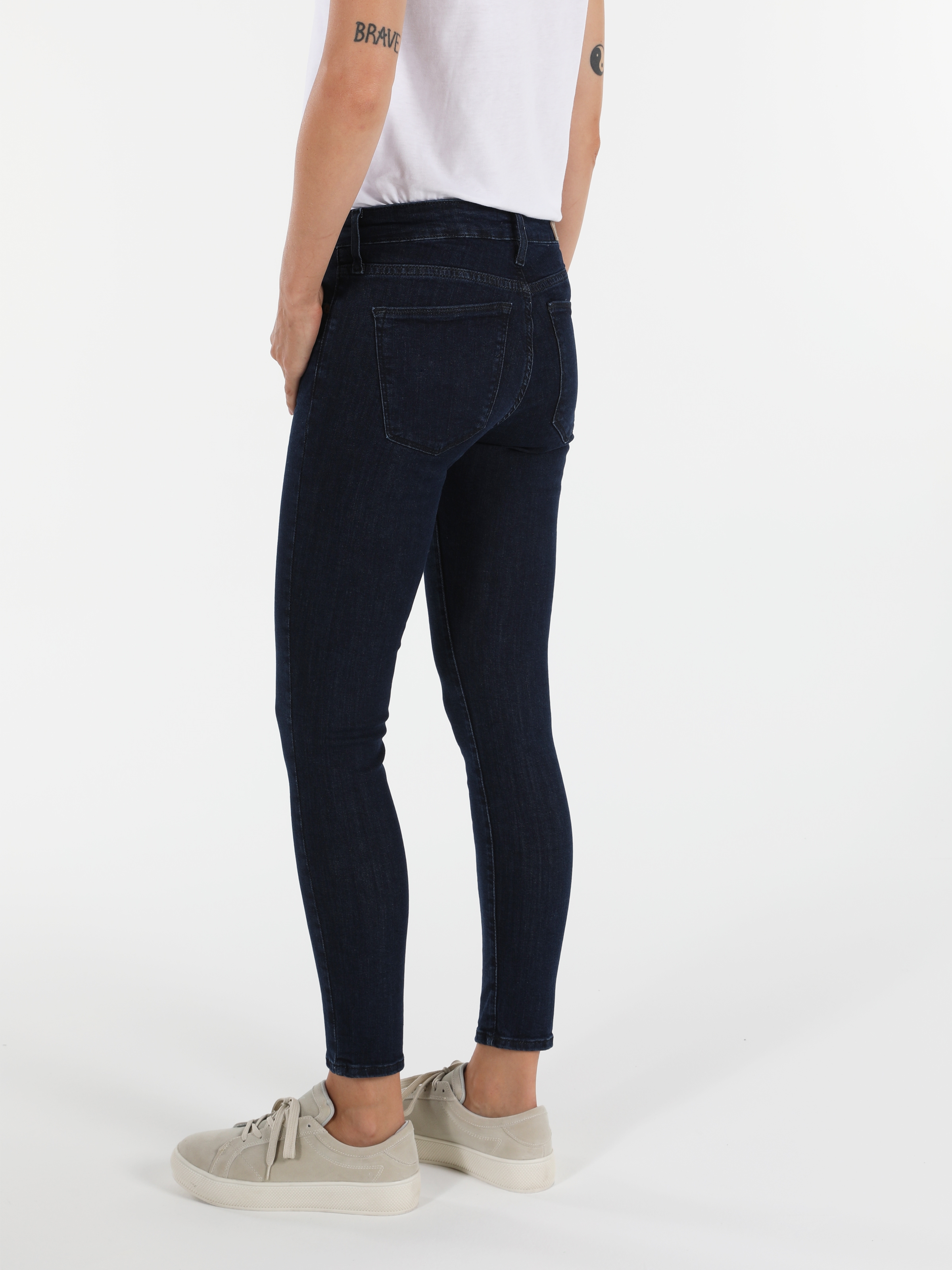 Afișați detalii pentru Pantaloni De Dama Albastru Super Slim Fit 759 LARA