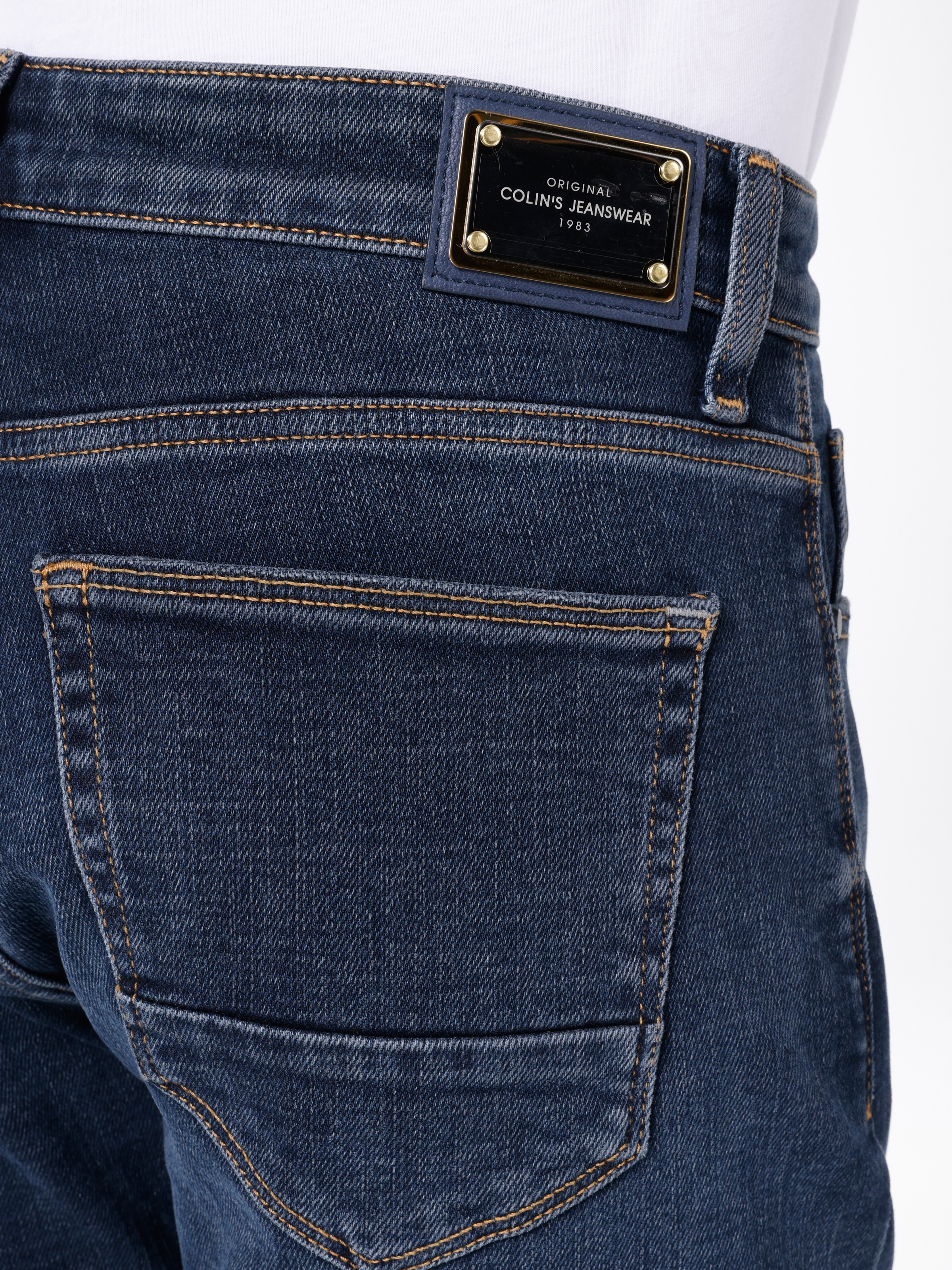 Afișați detalii pentru Pantaloni De Barbati Albastru Marin Slim Fit 041 DANNY 