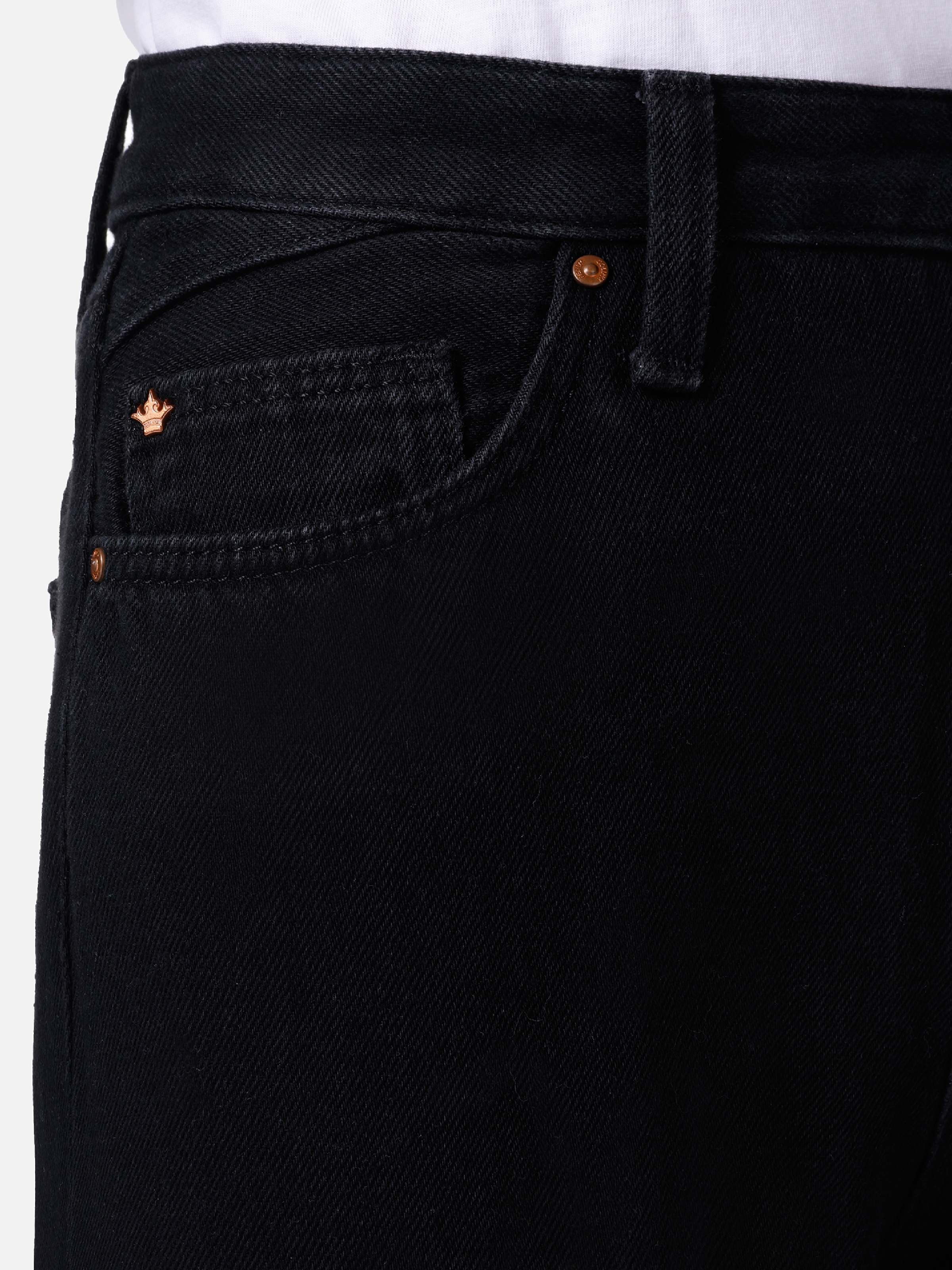 Afișați detalii pentru Pantaloni De Dama Negru Regular Fit  
