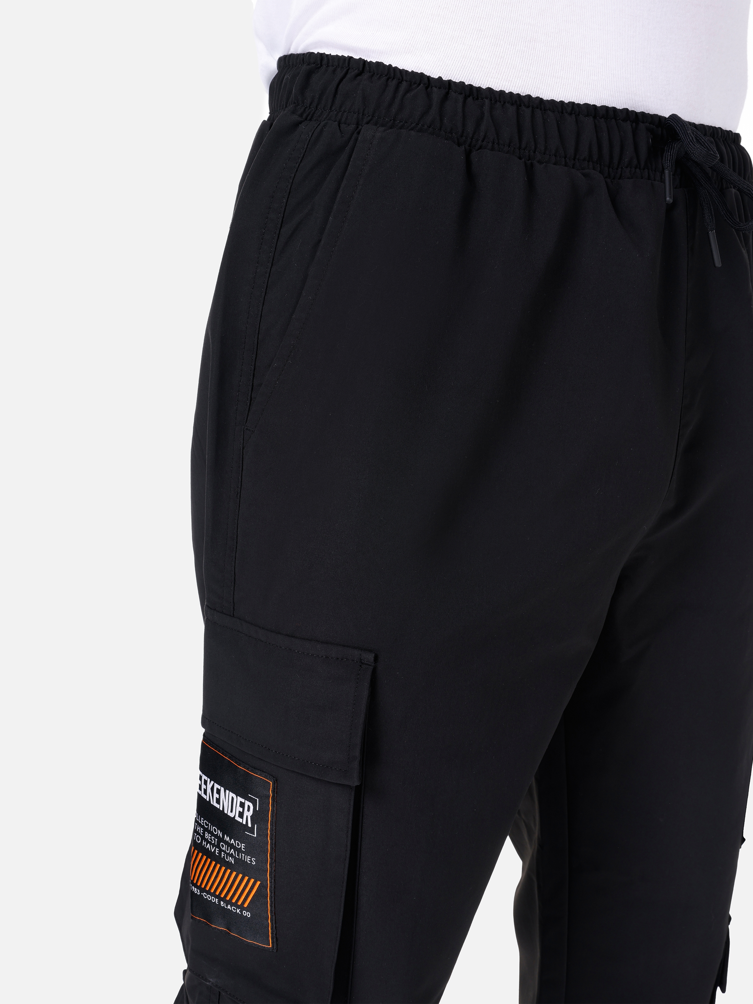 Afișați detalii pentru Pantaloni De Barbati Negru Comfort Fit  
