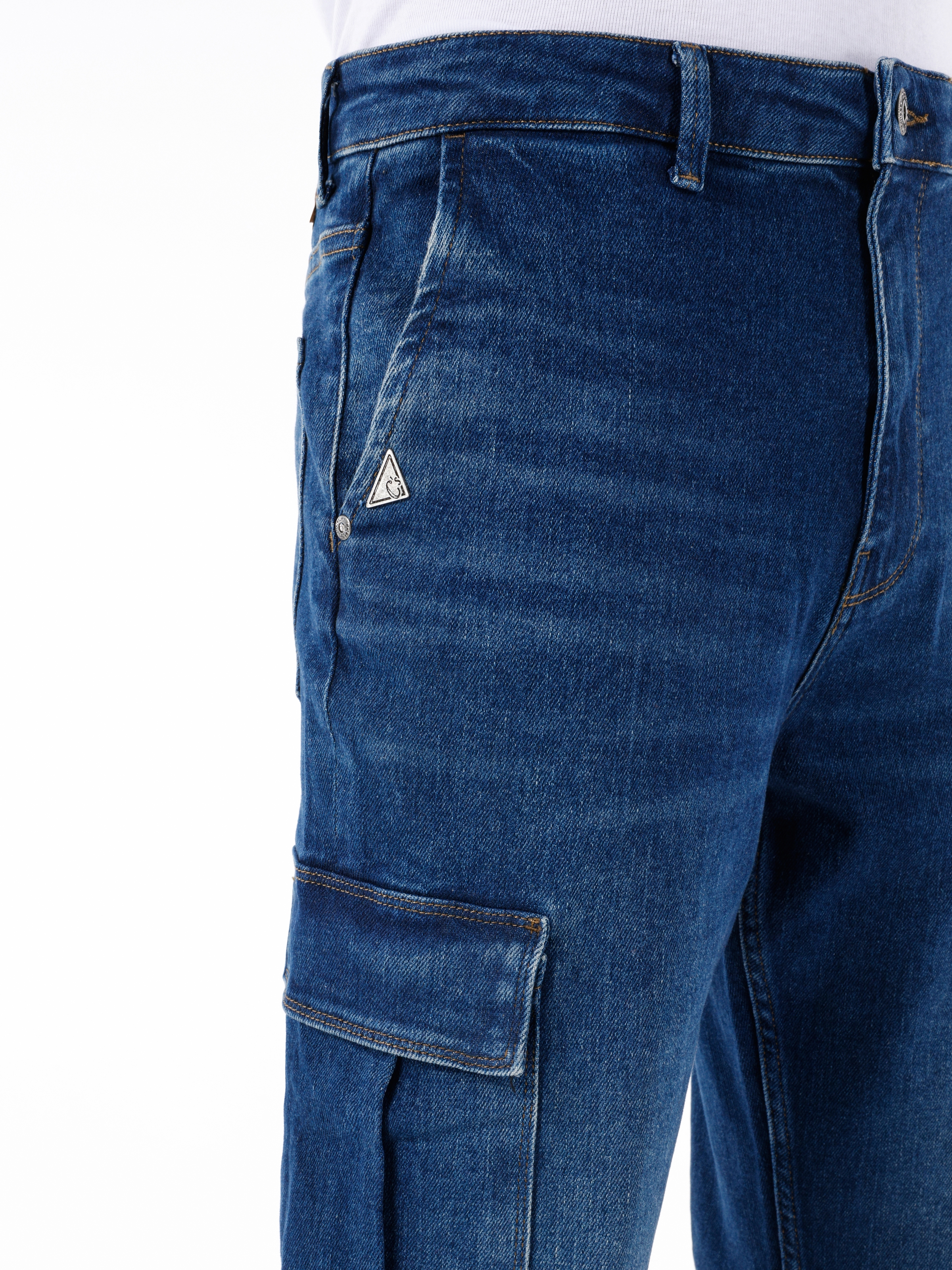 Afișați detalii pentru Pantaloni De Barbati Albastru  