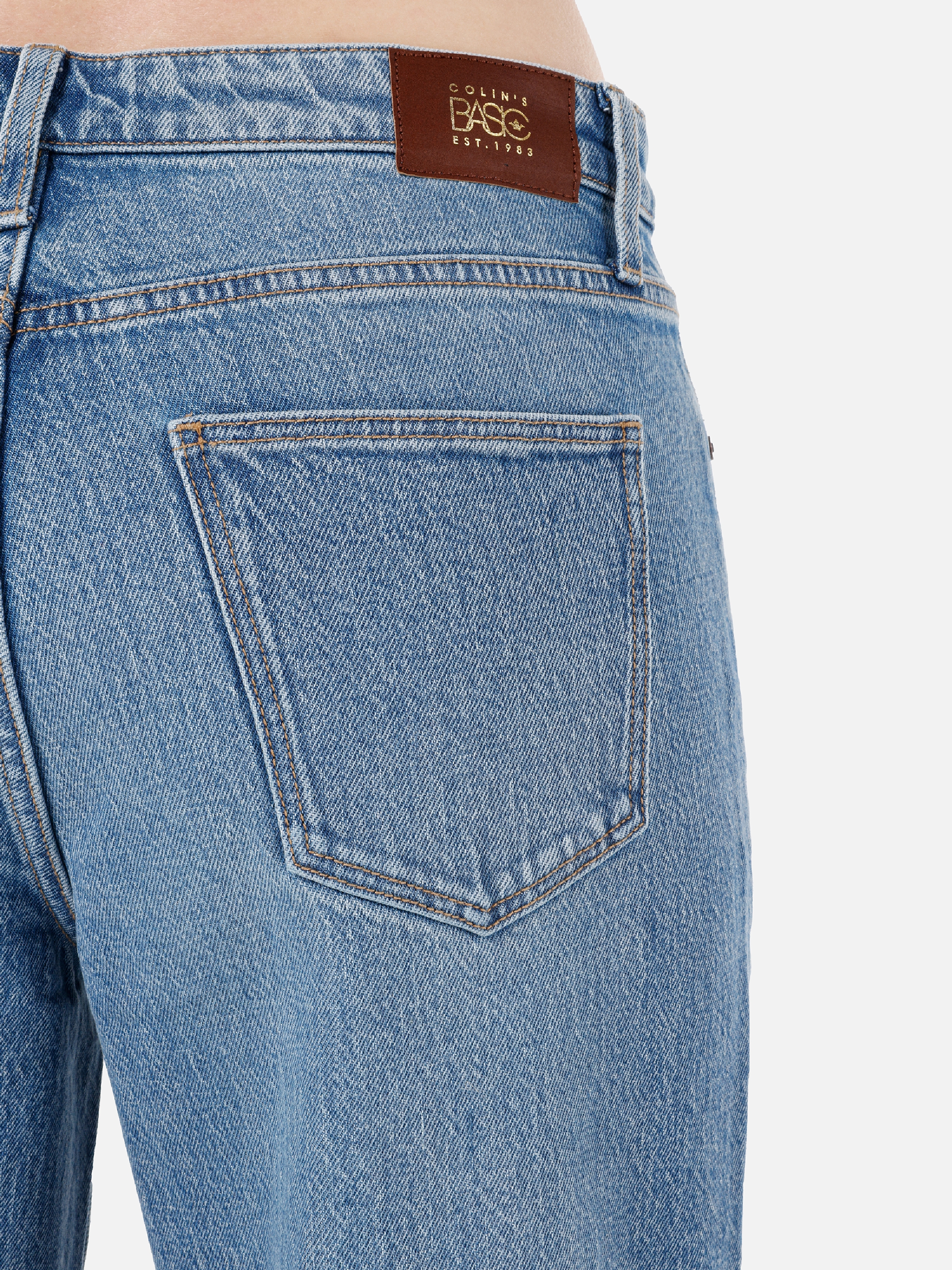 Afișați detalii pentru Pantaloni De Dama Albastru Regular Fit  CL1068701