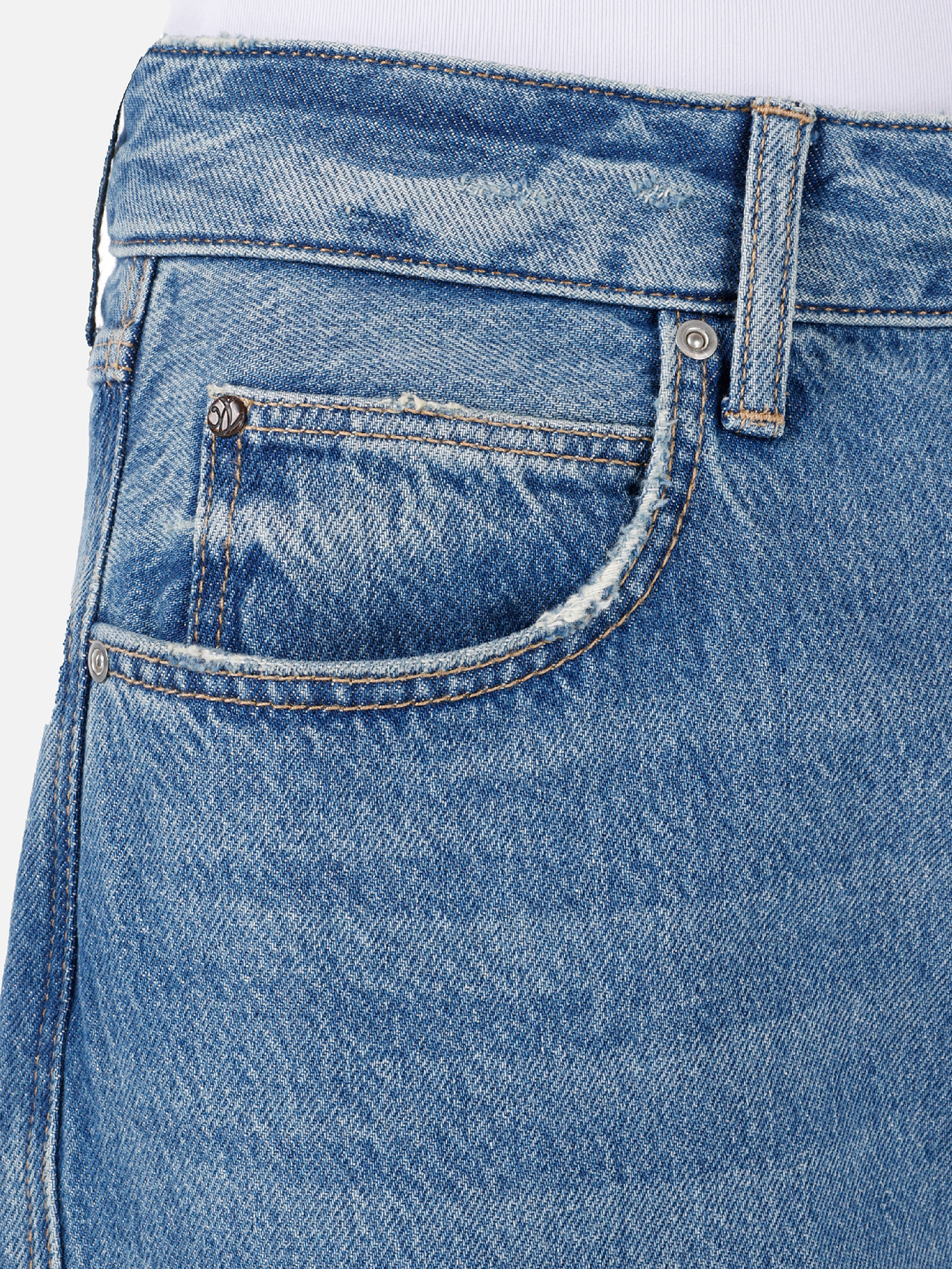 Afișați detalii pentru Pantaloni De Dama Albastru Tapered Fit 