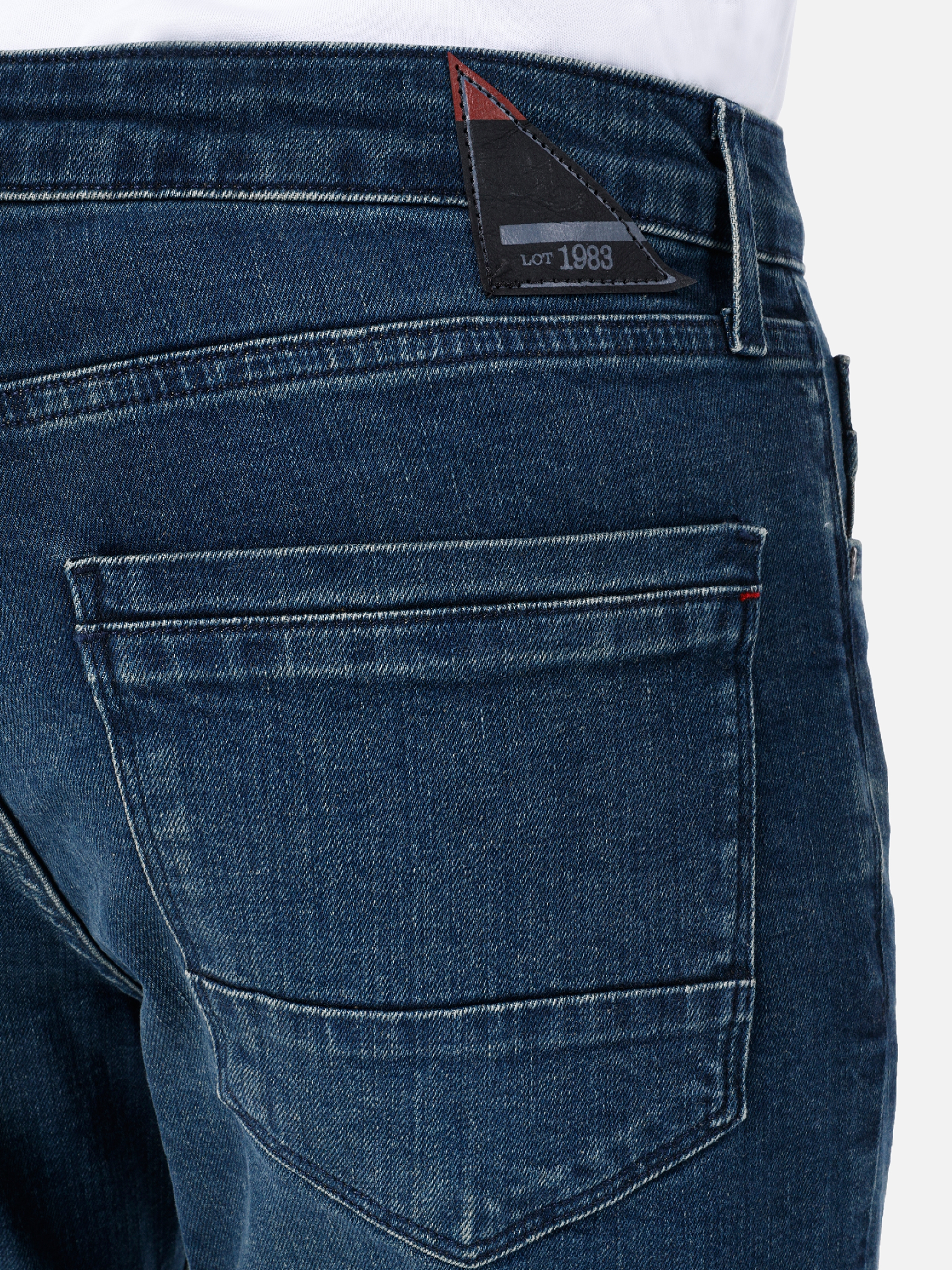 Afișați detalii pentru Pantaloni De Barbati Albastru inchis Straight Fit 044 KARL CL1067231