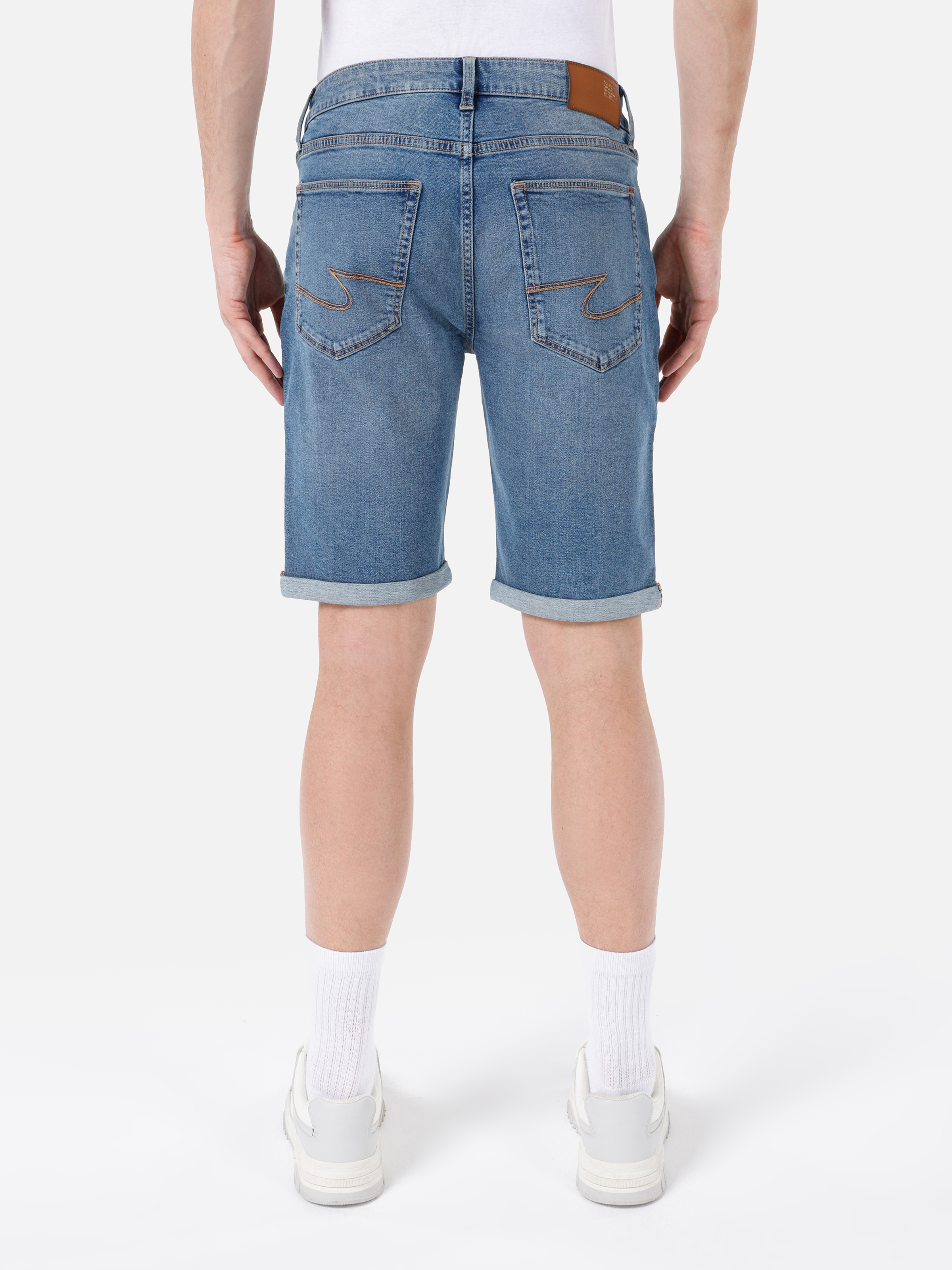 Afișați detalii pentru Short / Pantaloni Scurti De Barbati Denim Straight Fit 044 KARL 