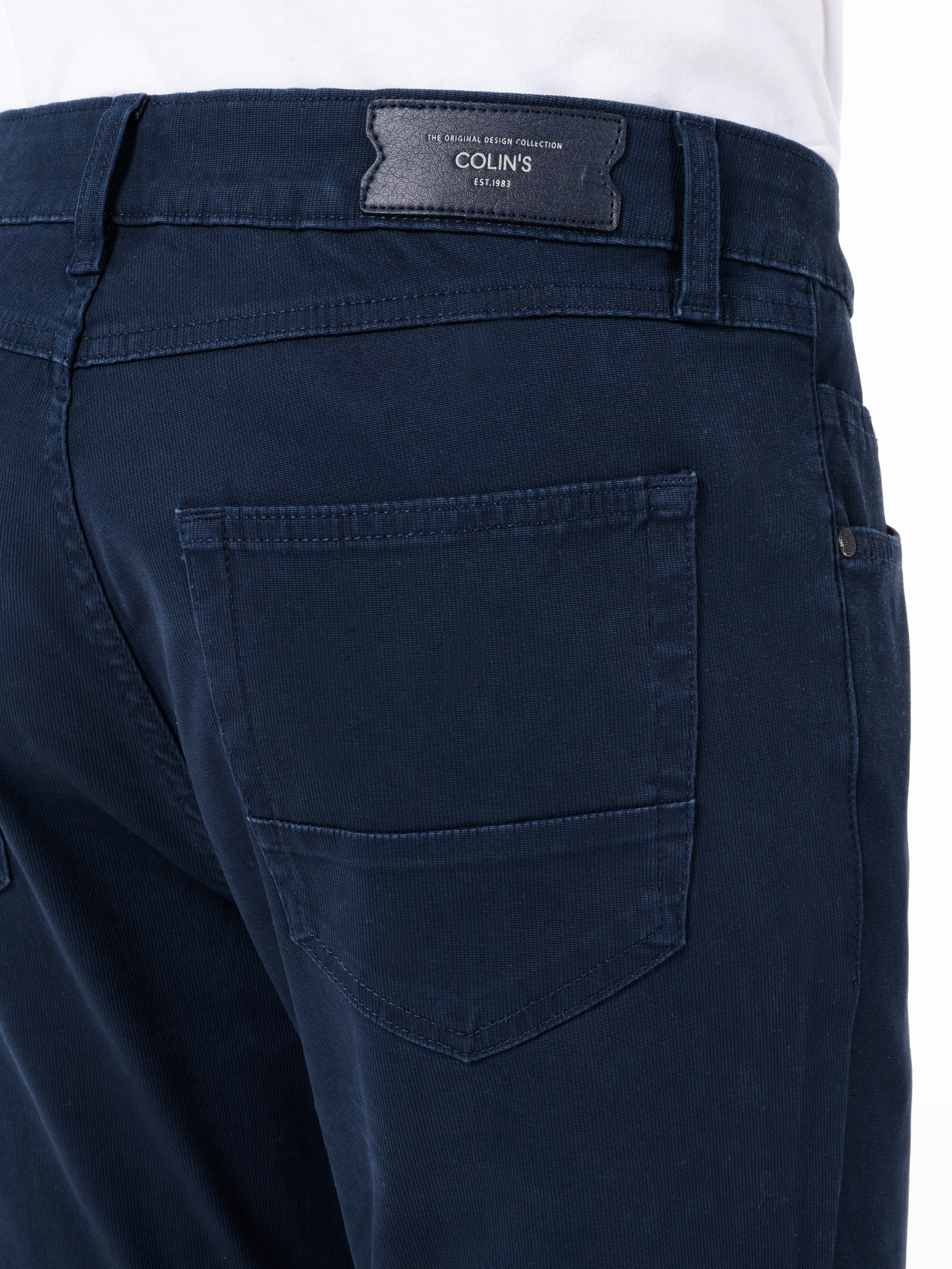 Afișați detalii pentru Pantaloni De Barbati Albastru Marin  
