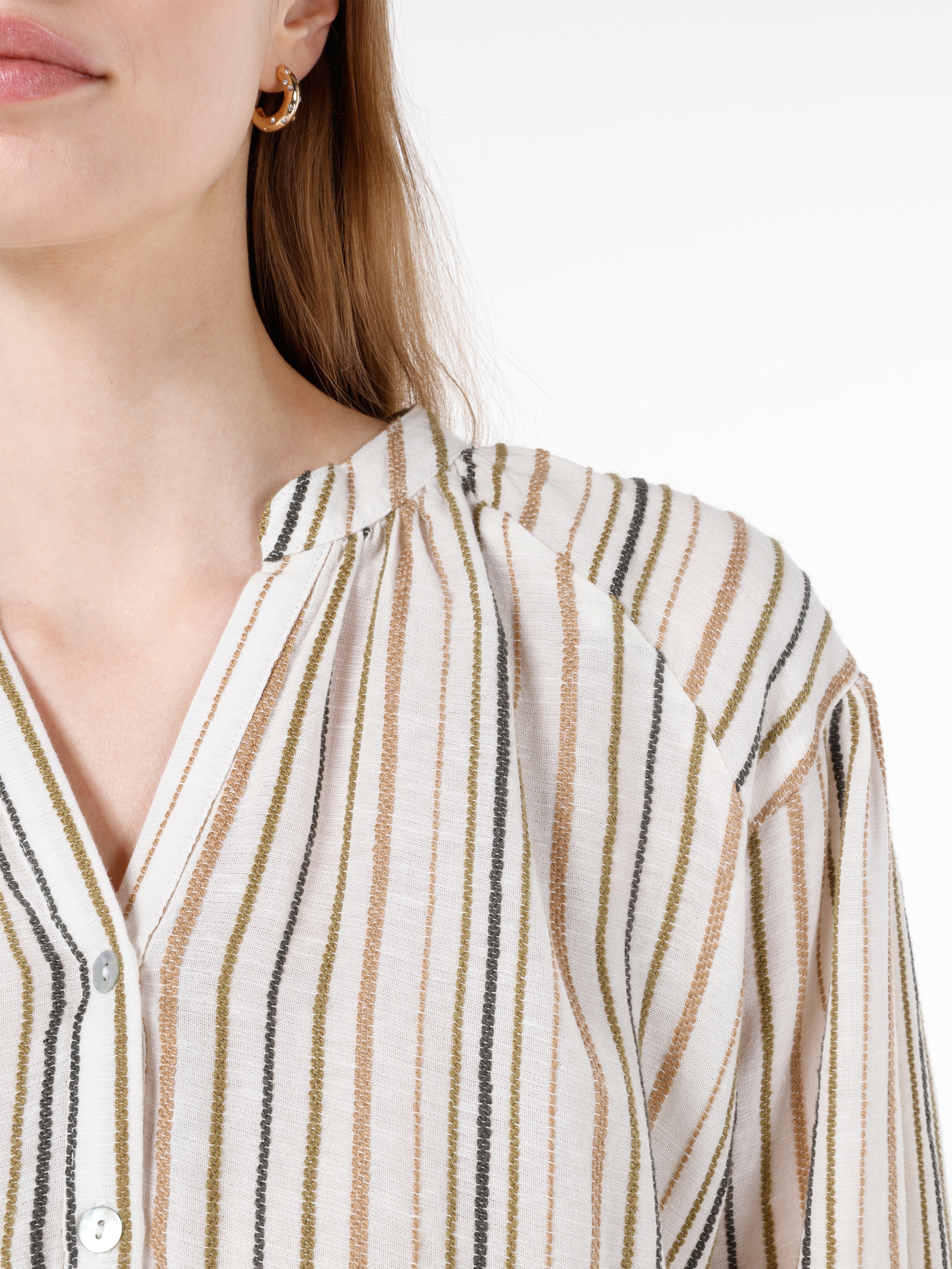 Afișați detalii pentru Bluza Cu Maneca Lunga De Dama Bej Regular Fit  