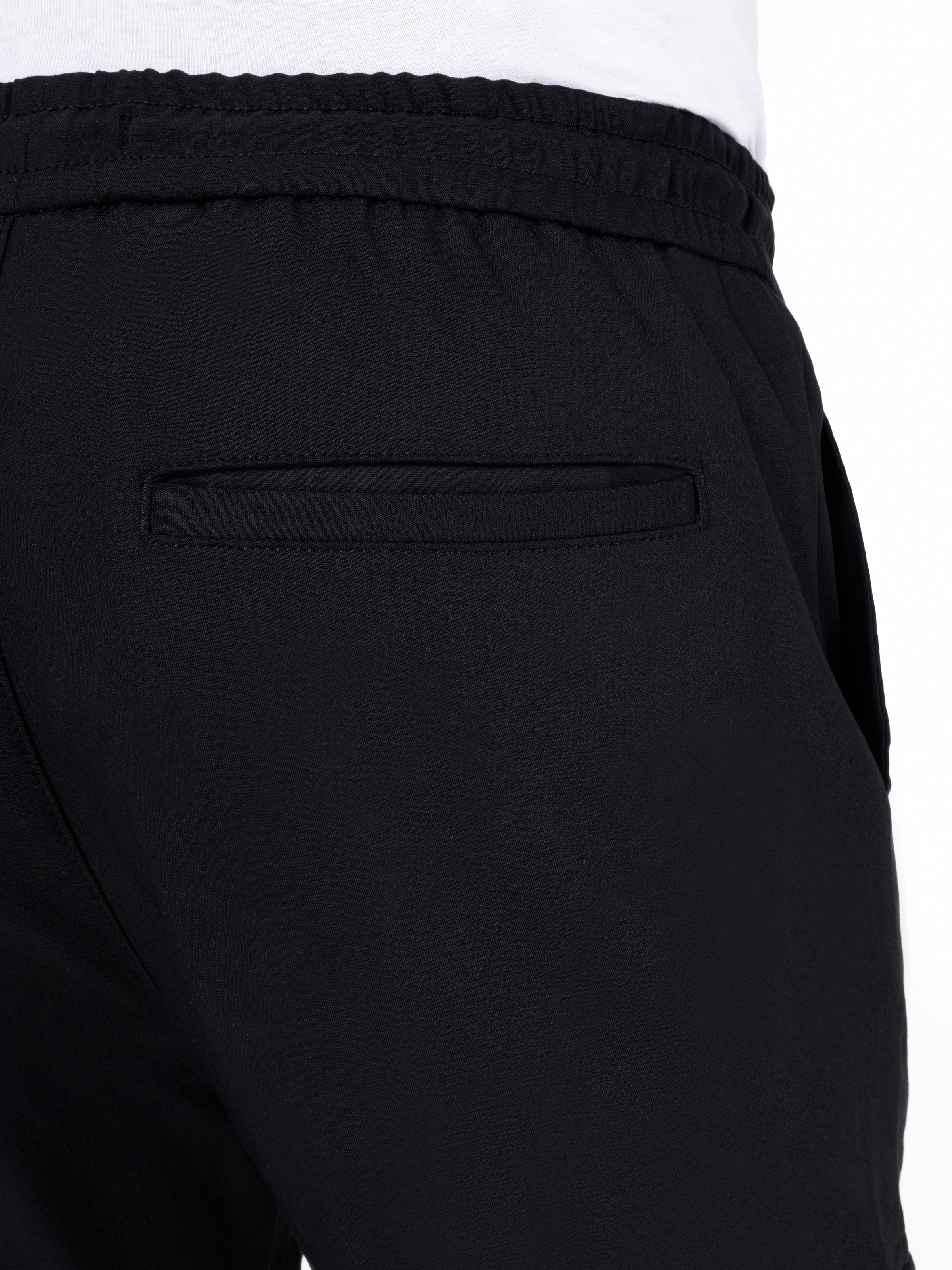 Afișați detalii pentru Pantaloni De Barbati Negru Slim Fit  