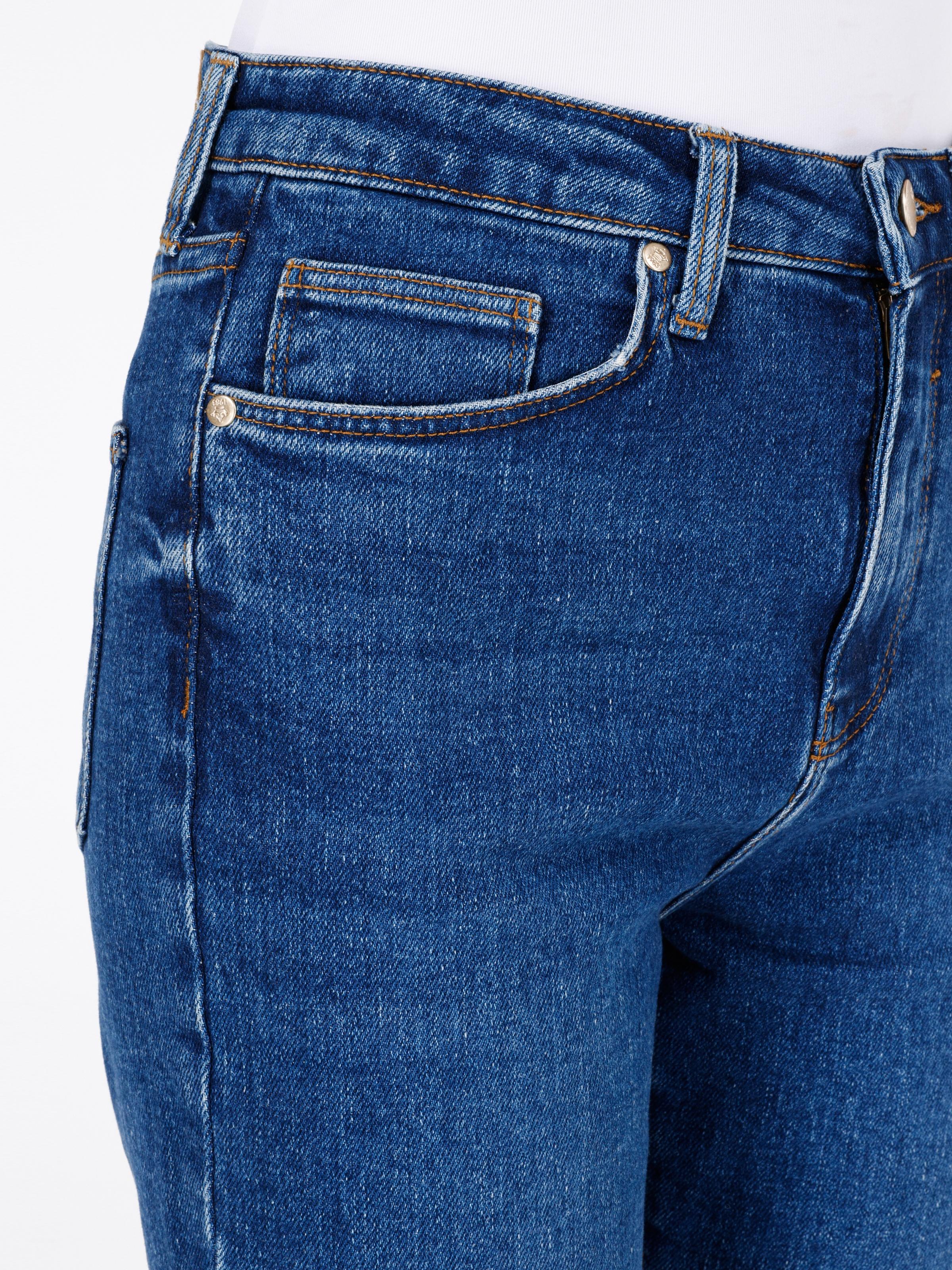 Afișați detalii pentru Pantaloni De Dama Albastru Regular Fit  CL1068715