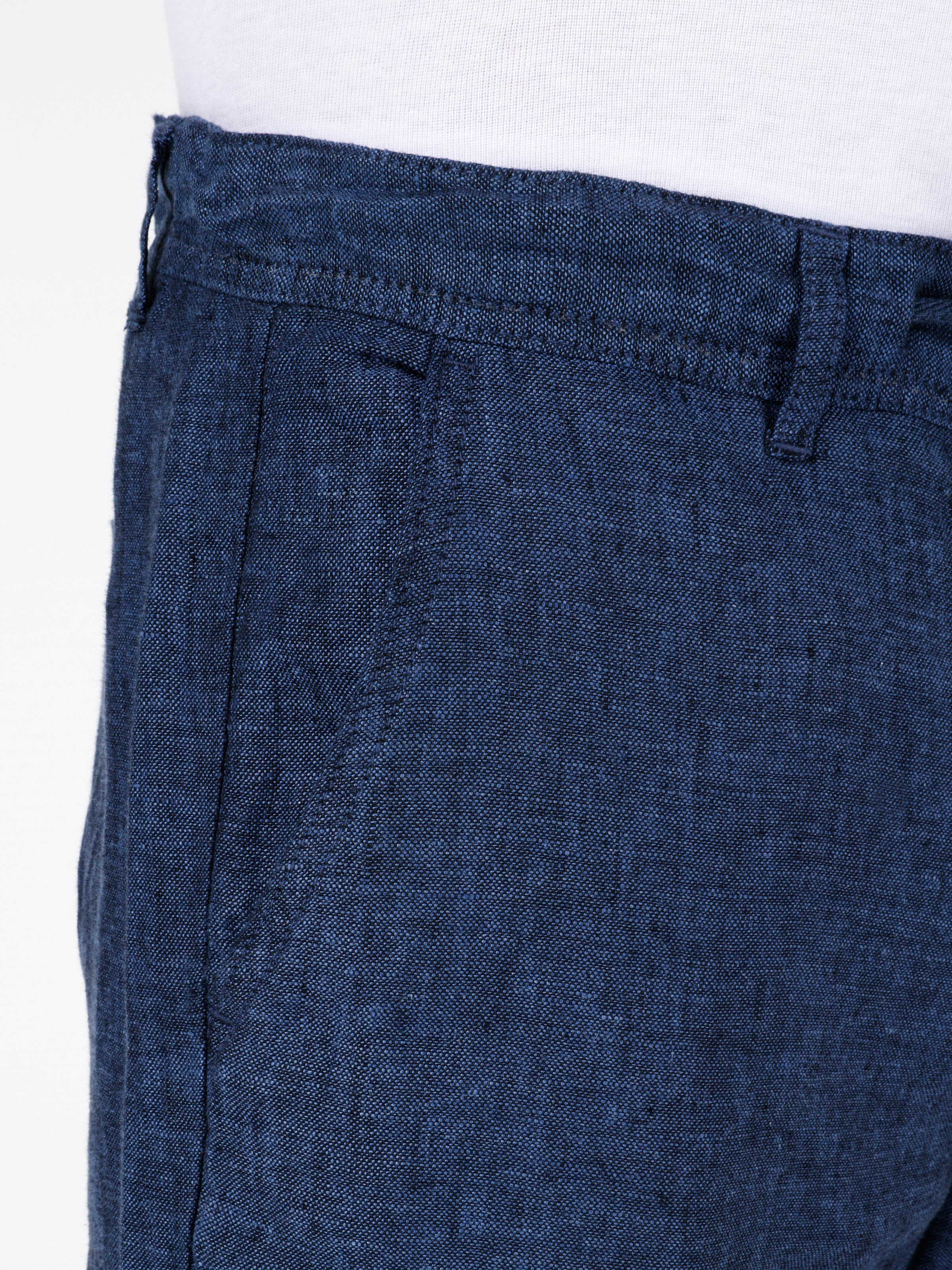 Afișați detalii pentru Pantaloni De Barbati Albastru Marin Regular Fit  