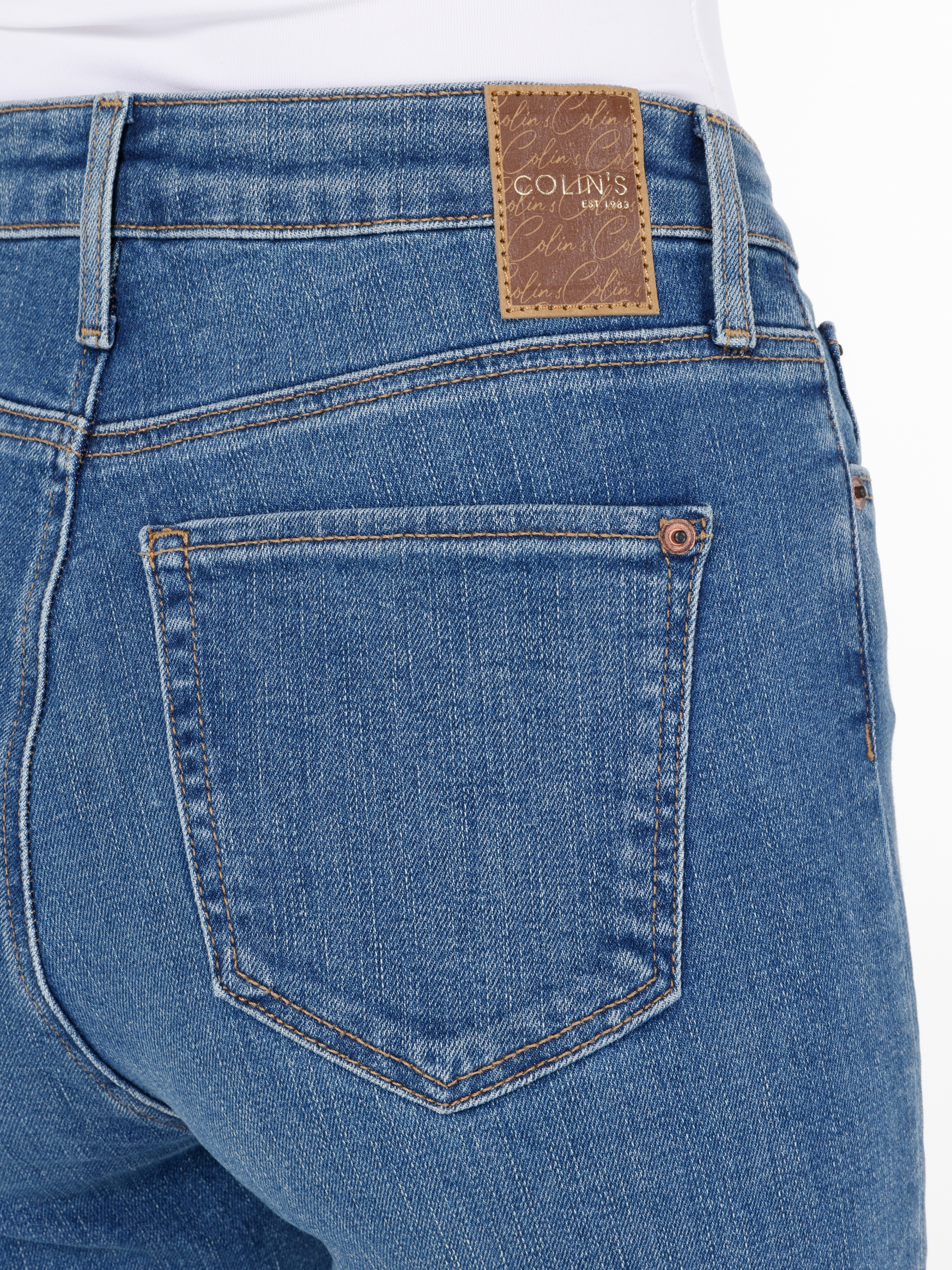 Afișați detalii pentru Pantaloni De Dama Albastru Marin Slim Fit 703 CARLA 