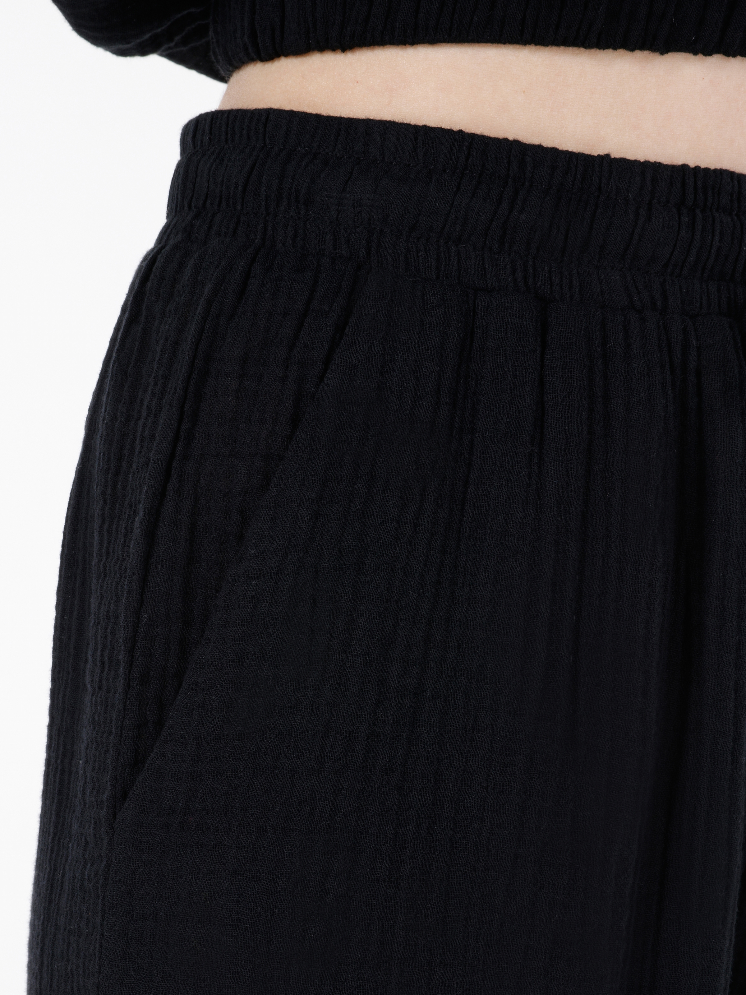 Afișați detalii pentru Pantaloni De Dama Negru Regular Fit  CL1068937