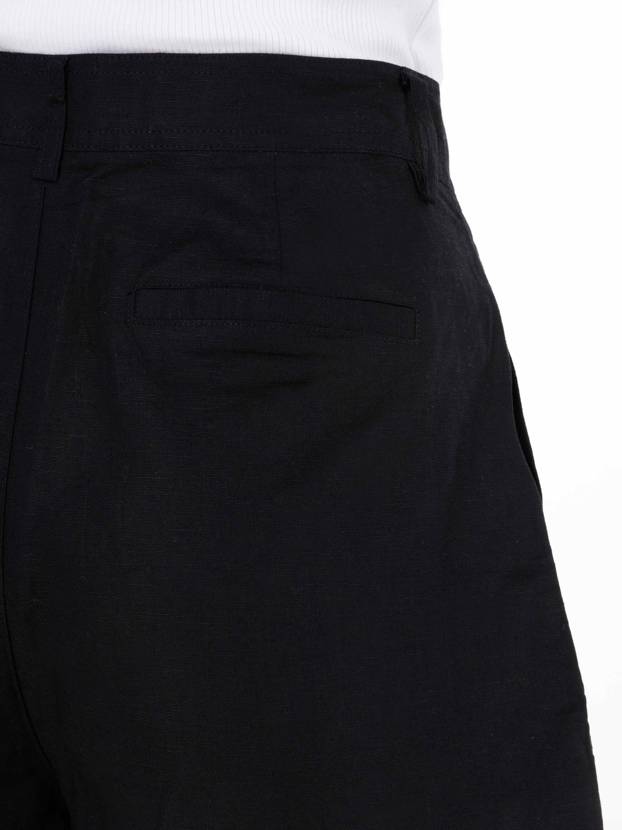 Afișați detalii pentru Short / Pantaloni Scurti De Dama Negru Regular Fit  