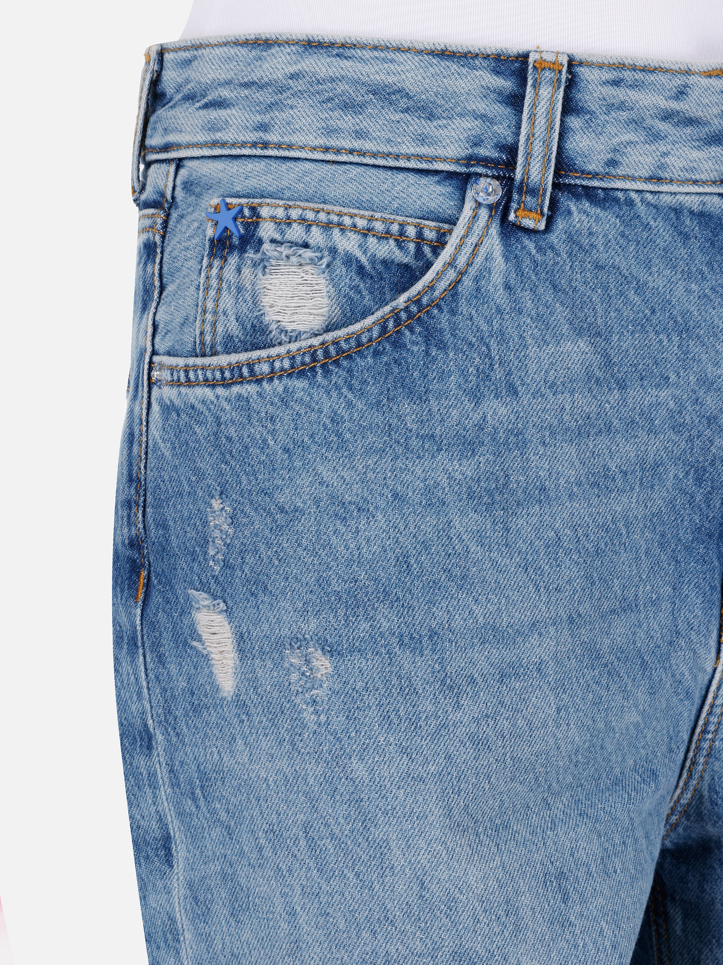 Afișați detalii pentru Short / Pantaloni Scurti De Dama Denim Regular Fit 