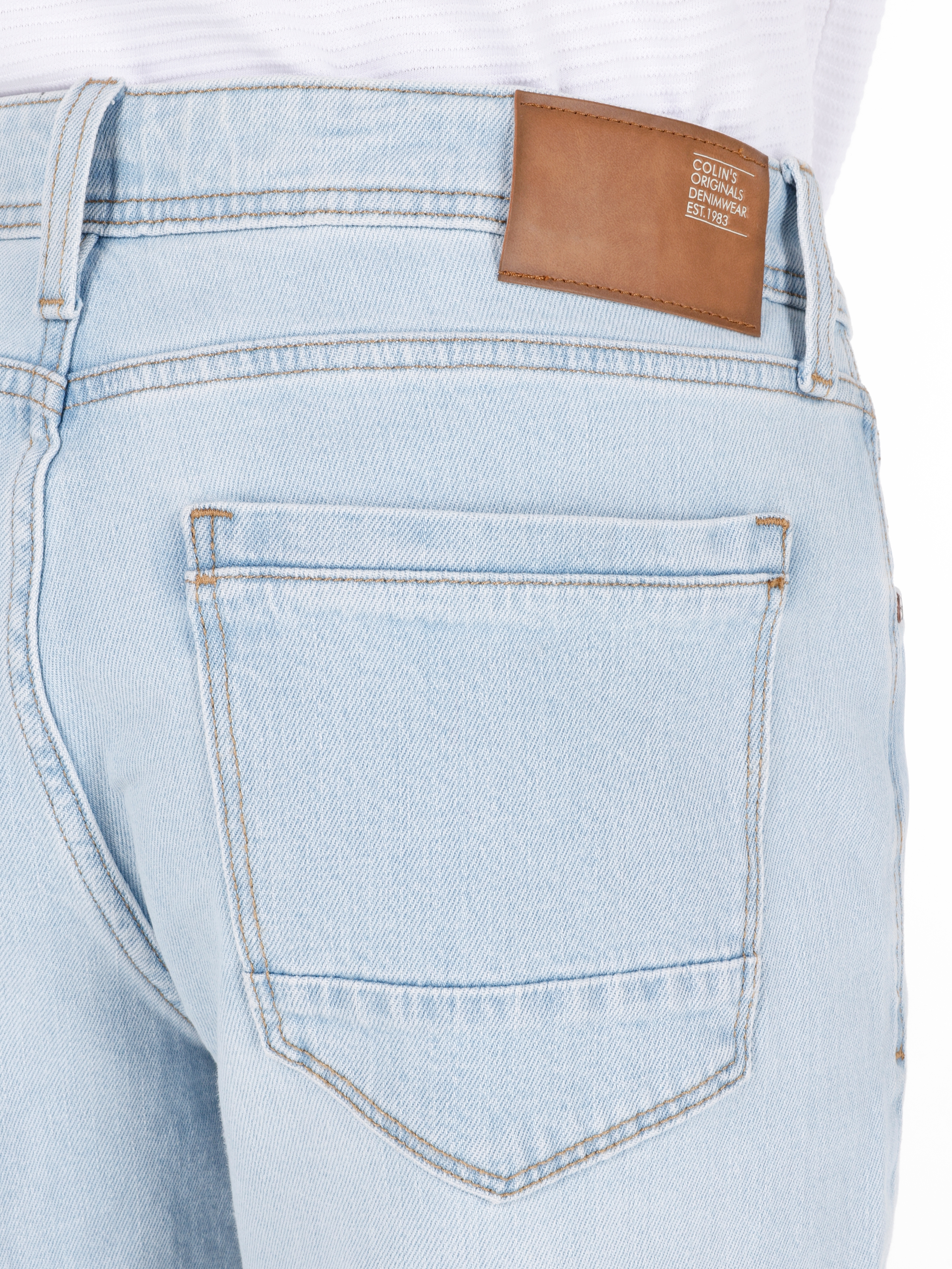 Afișați detalii pentru Pantaloni De Barbati Albastru Regular Fit 045 DAVID CL1069497