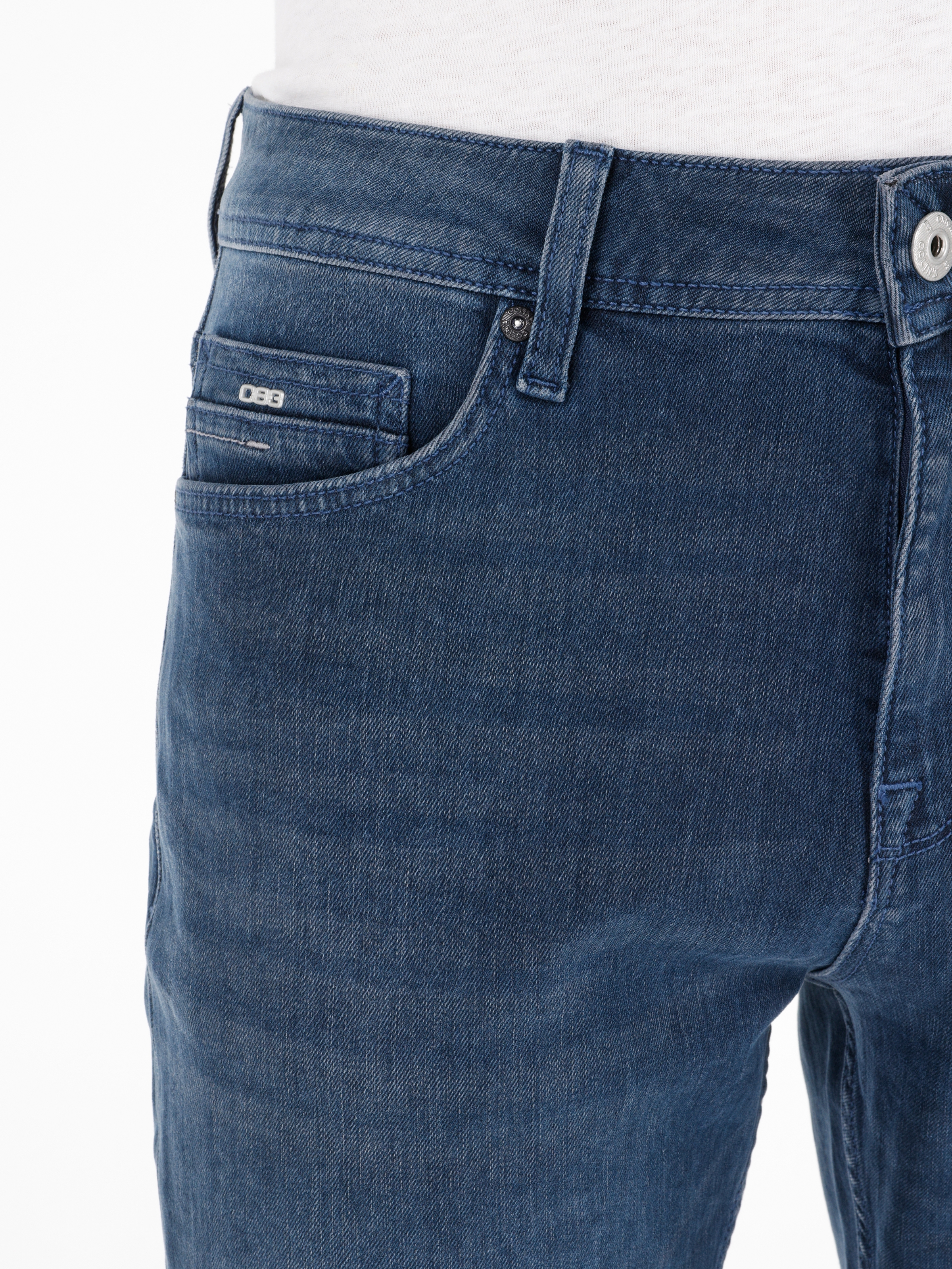 Afișați detalii pentru Pantaloni De Barbati Albastru inchis Regular Fit 067 JACK CL1069500