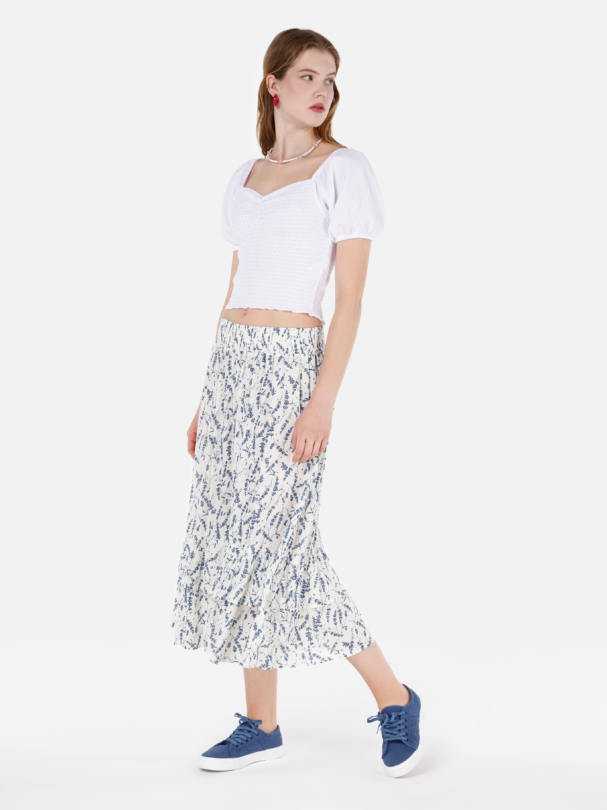 Afișați detalii pentru Fusta De Dama Multicolor Midi skirt  CL1069207