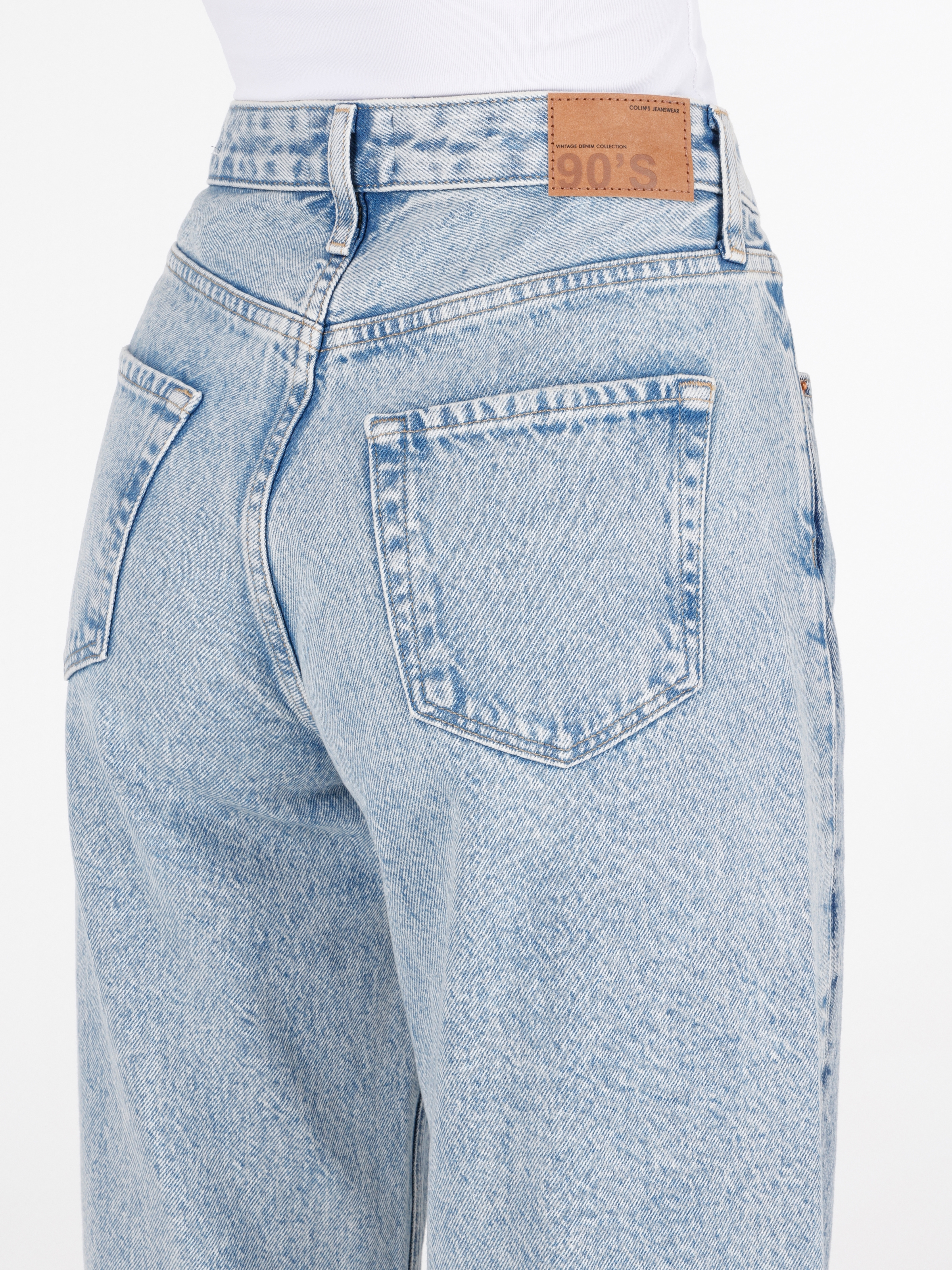 Afișați detalii pentru Pantaloni De Dama Denim Regular Fit  CL1071743