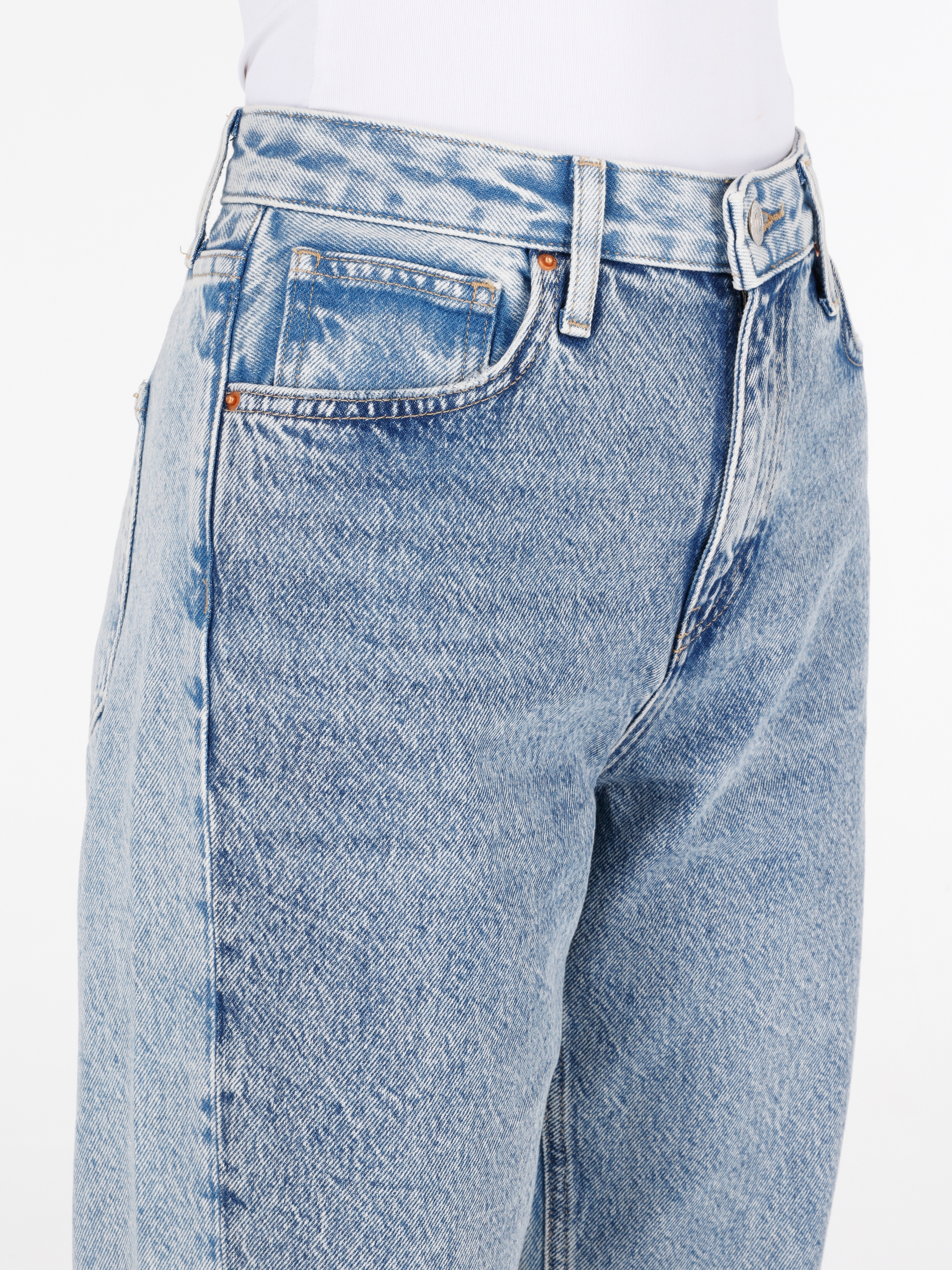 Afișați detalii pentru Pantaloni De Dama Denim Regular Fit  CL1071743