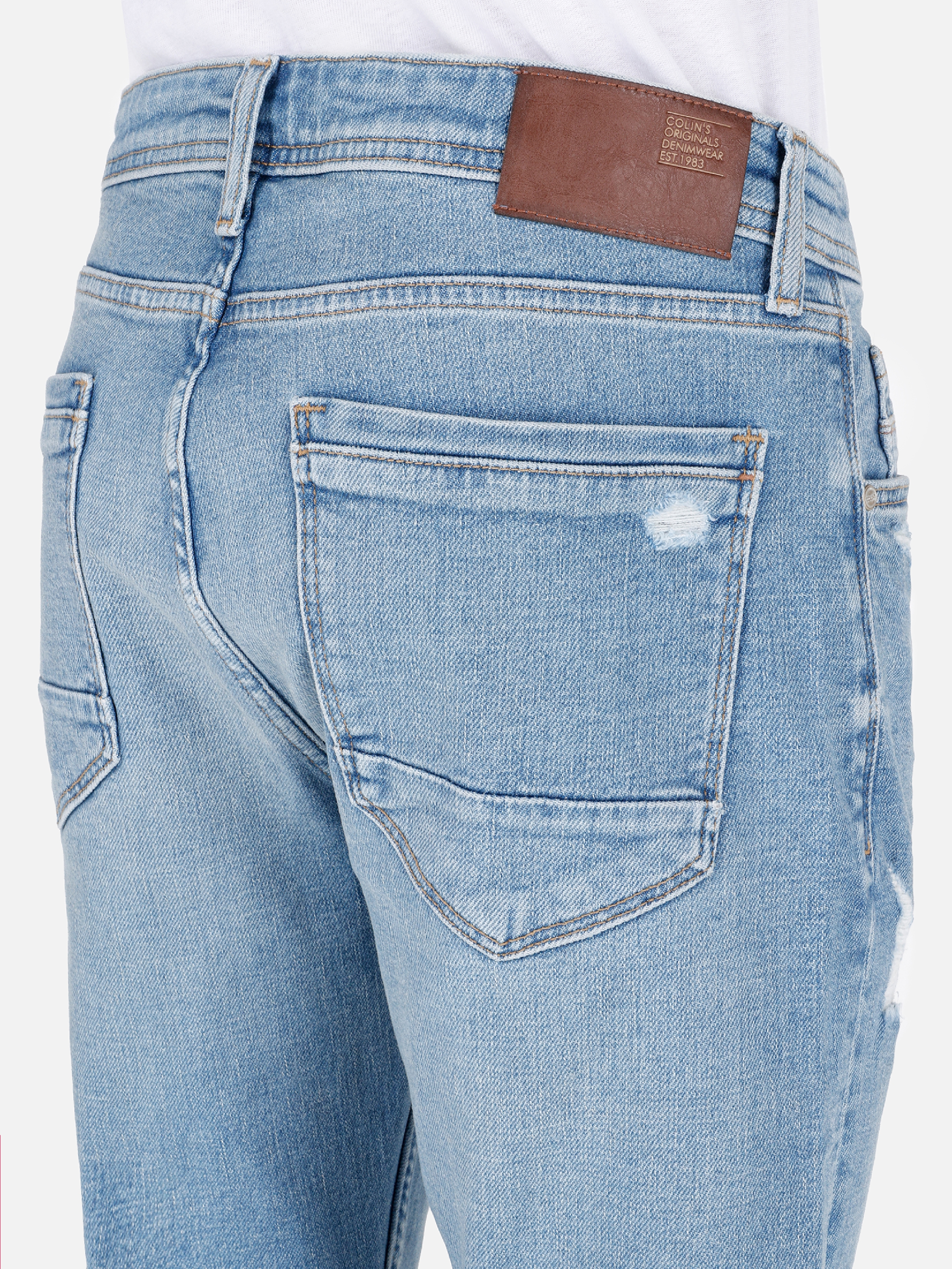 Afișați detalii pentru Pantaloni De Barbati Albastru Regular Fit 067 JACK CL1069499