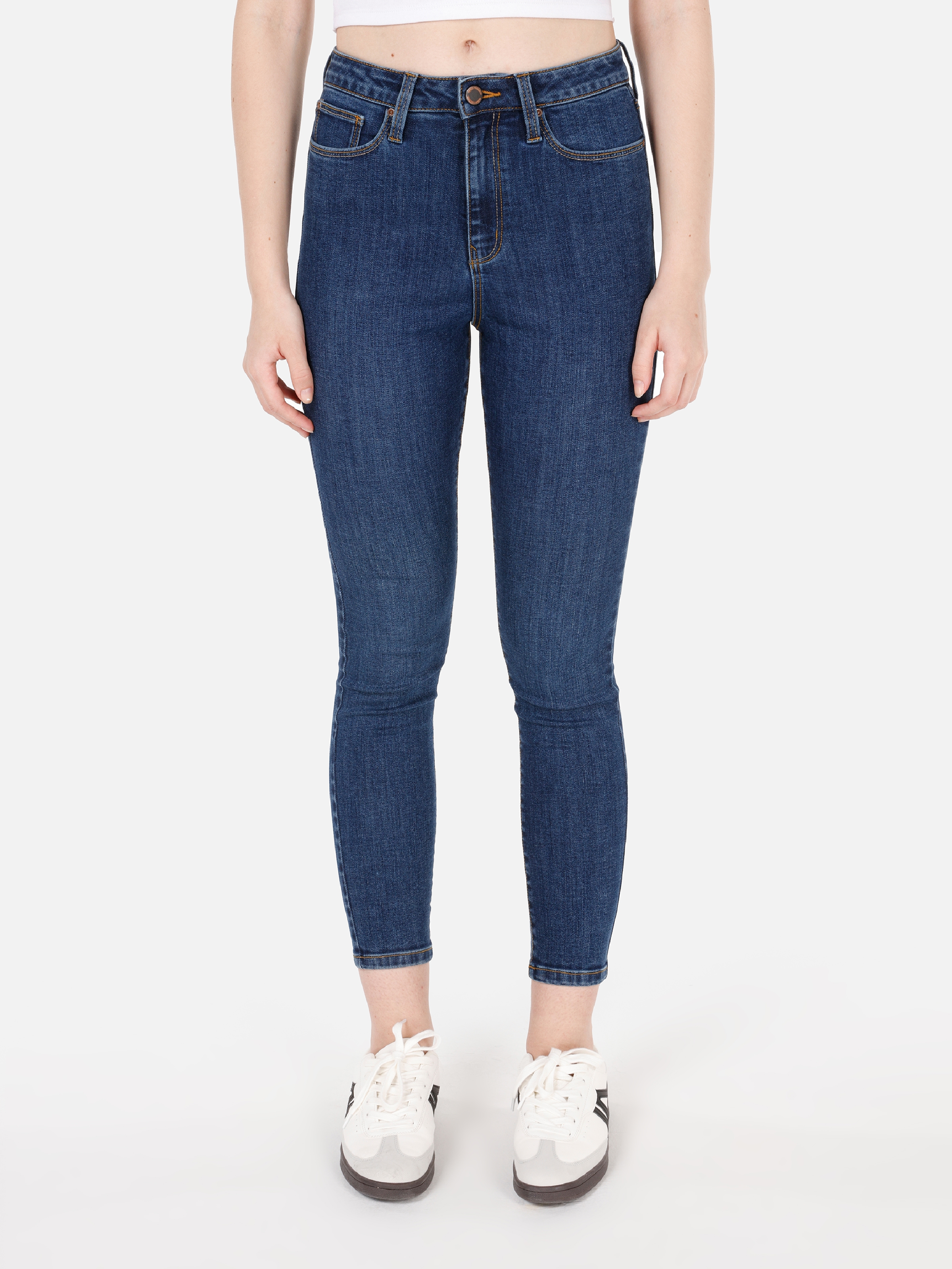 Afișați detalii pentru Pantaloni De Dama Denim Skinny Fit 760 DIANA CL1071322