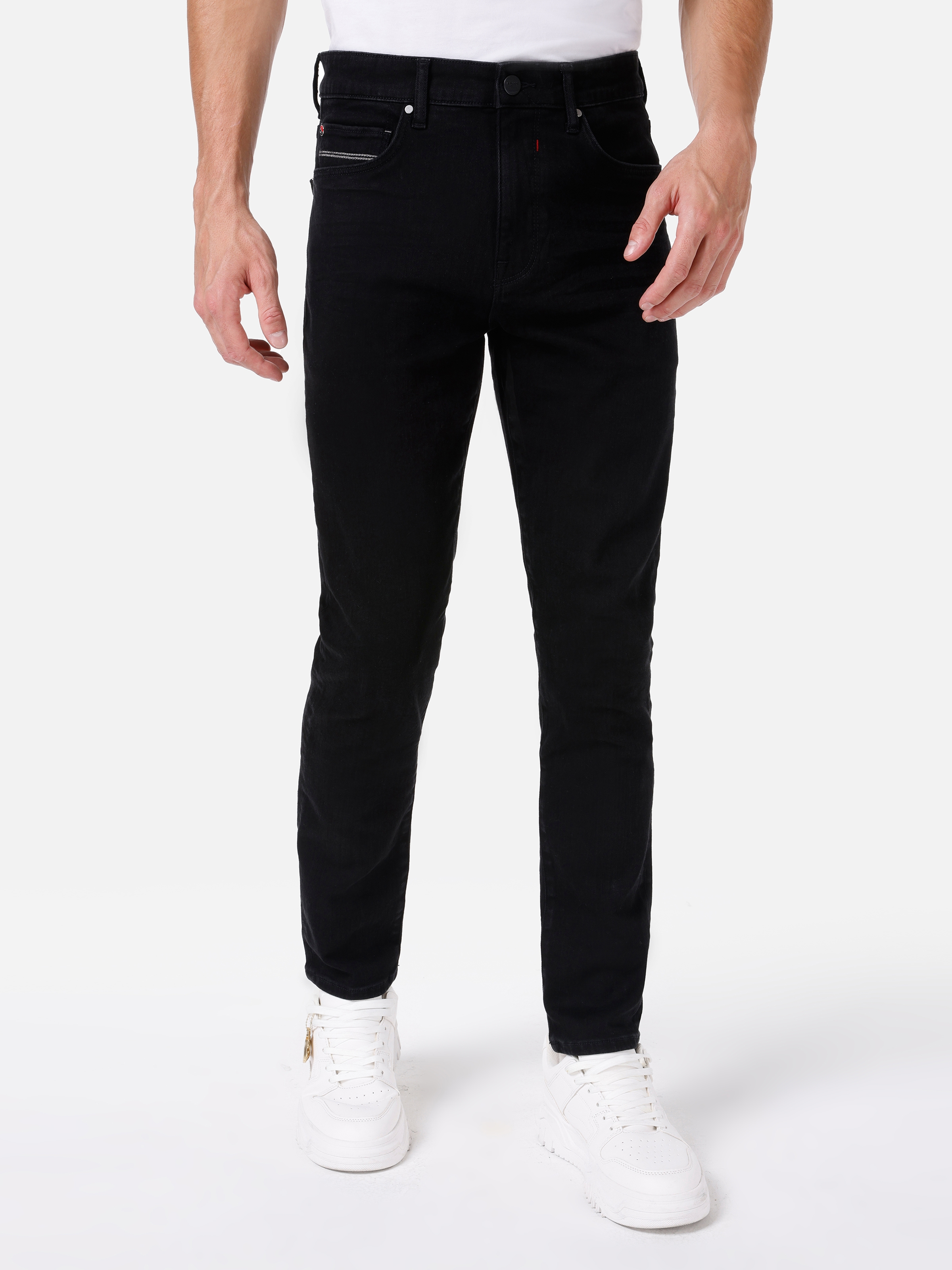 Afișați detalii pentru Pantaloni De Barbati Negru Skinny Fit  CL1067180